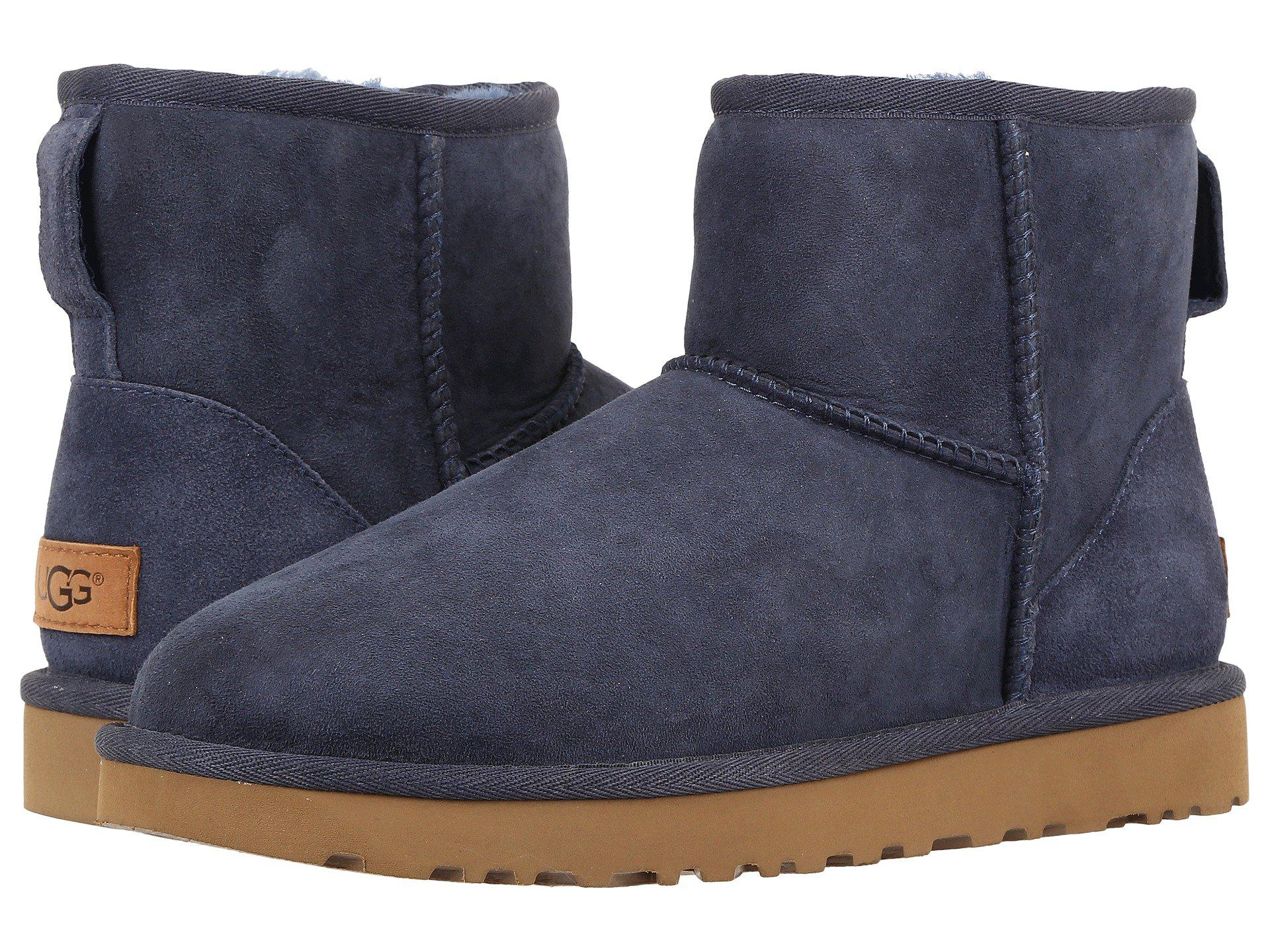 UGG Leather Classic Mini Ii in Navy (Blue) - Save 34% | Lyst