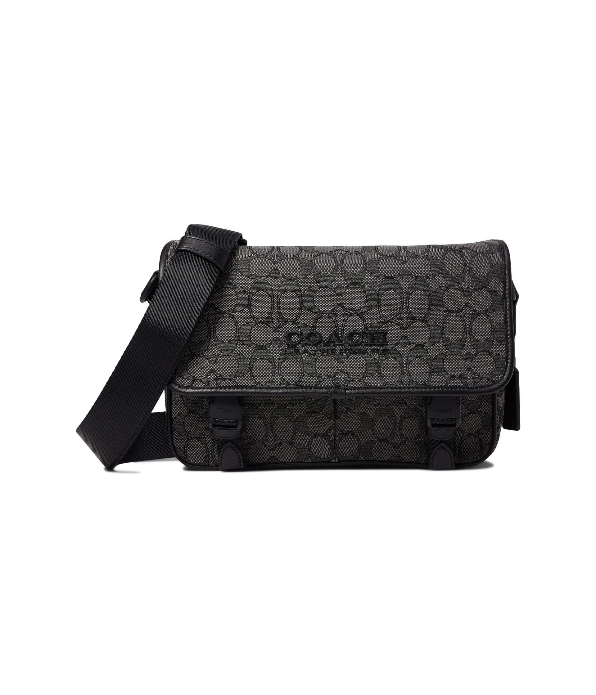 COACH League Messenger Bag In Signature Jacquard in Black for Men Lyst