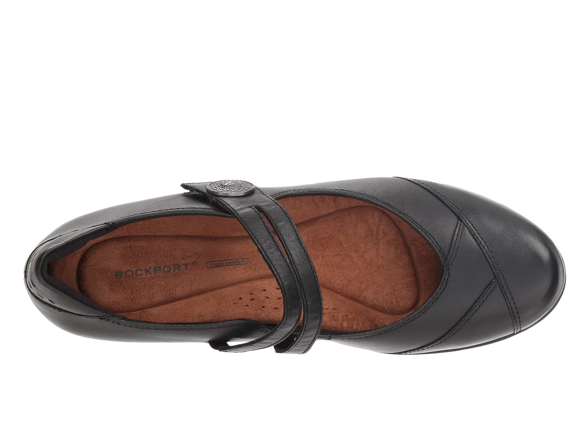 Rockport Womens Carly Asym Mary Jane Mary Jane Flat