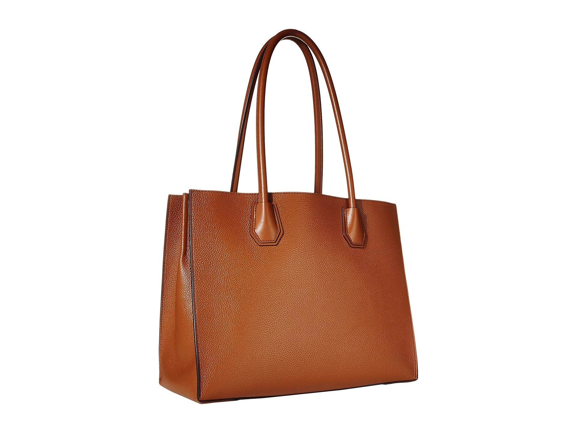MICHAEL Michael Kors Leather Mercer Extra Large Pocket Tote in Brown - Lyst