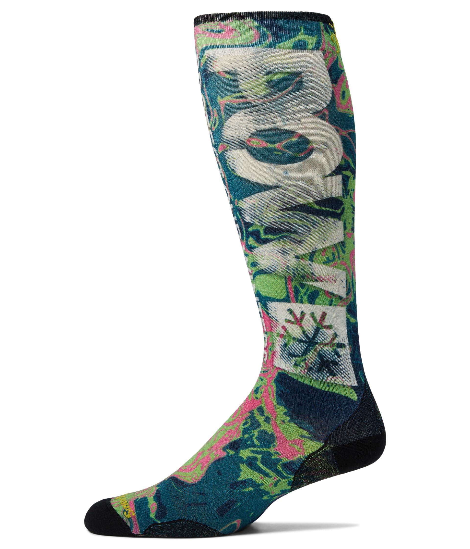 Smartwool Ski Zero Cushion Pow Print Over-the-calf Socks in Green for Men |  Lyst