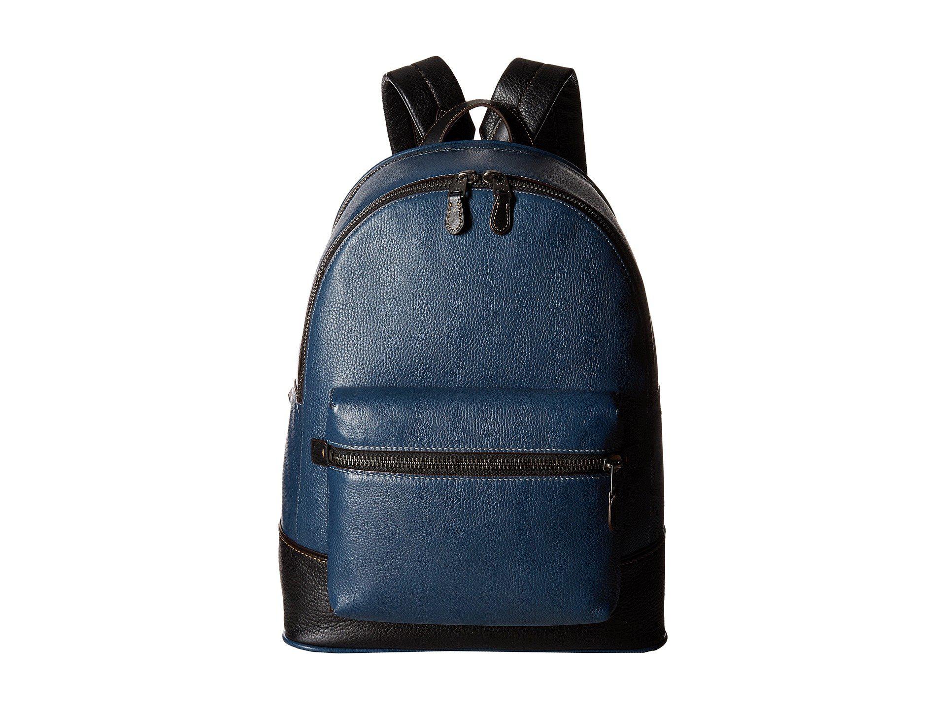 coach denim backpack