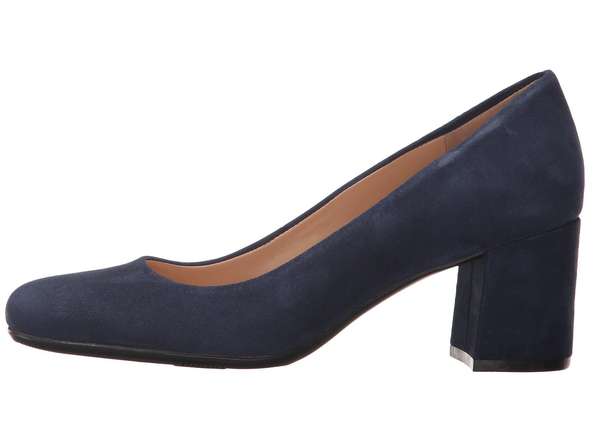 Naturalizer Whitney ink Navy Suede High Heels in Blue Lyst