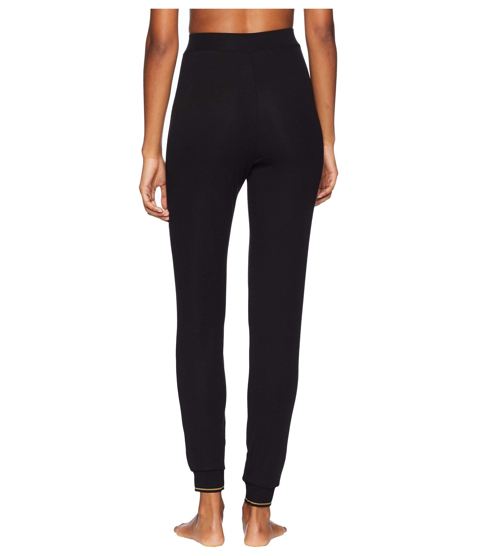 black high waisted track pants