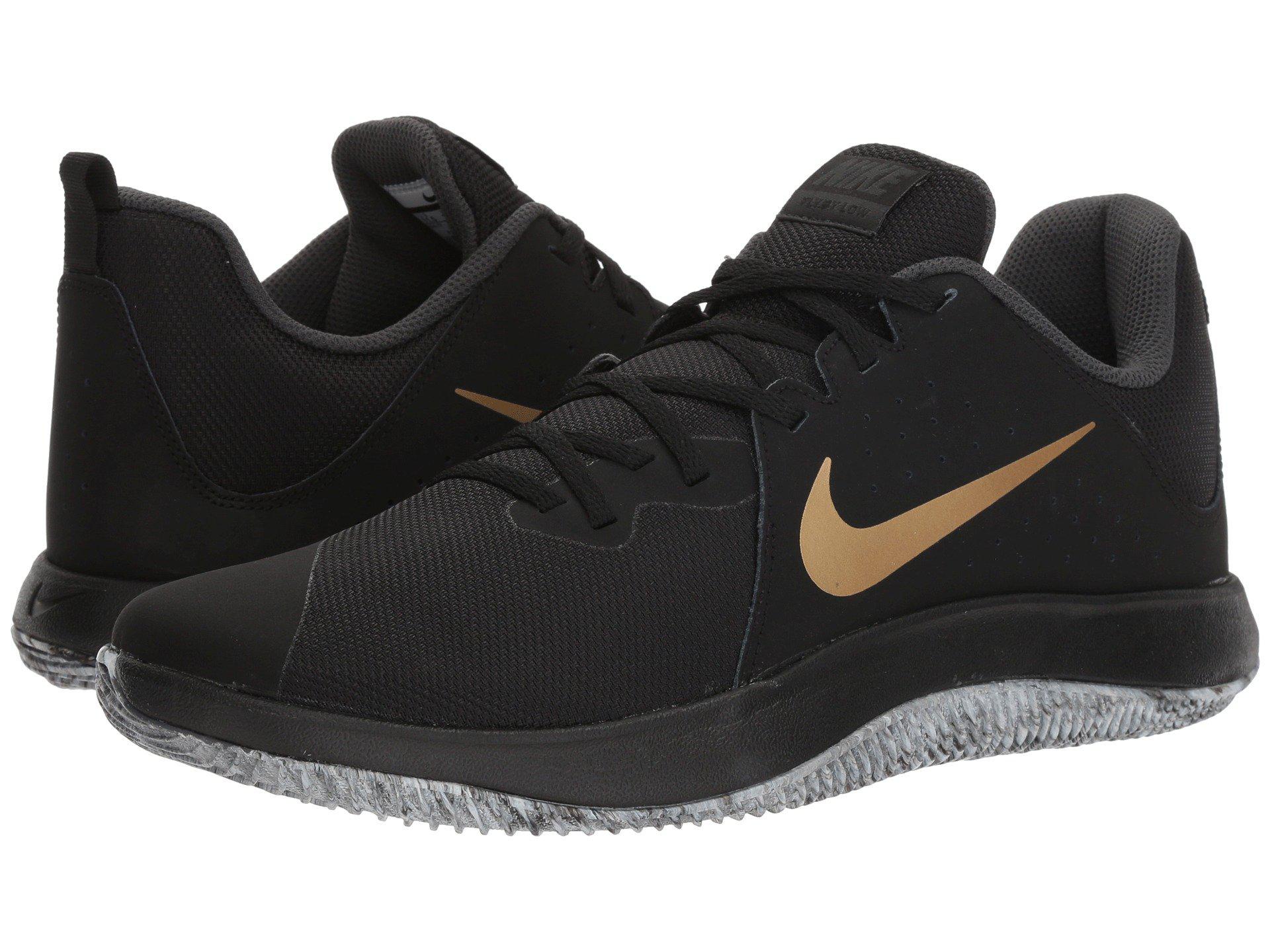 nike flyby low black and gold