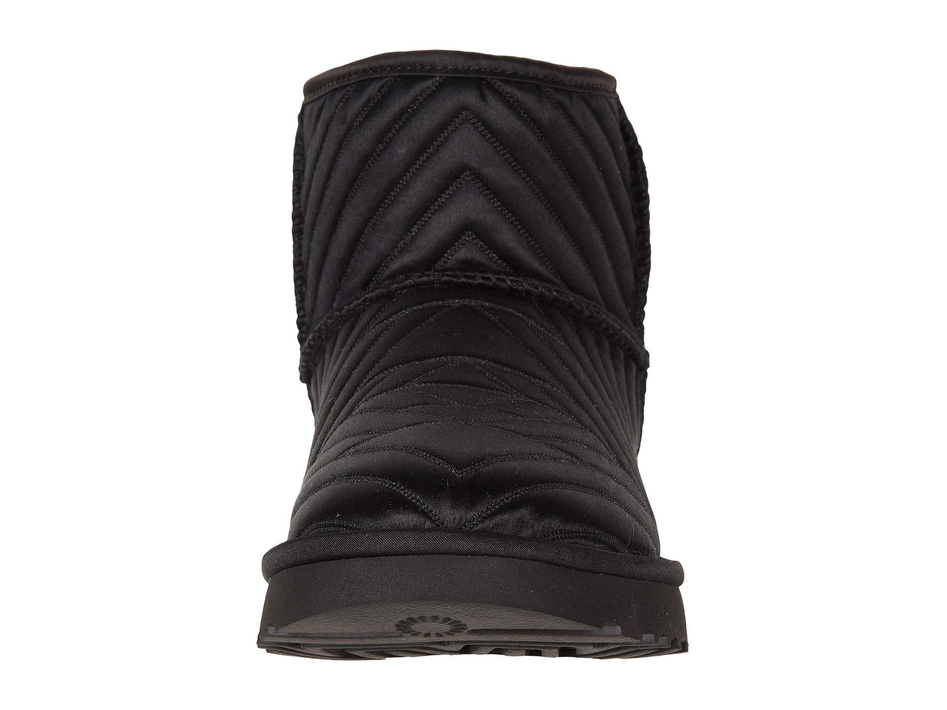 ugg classic mini quilted satin boot