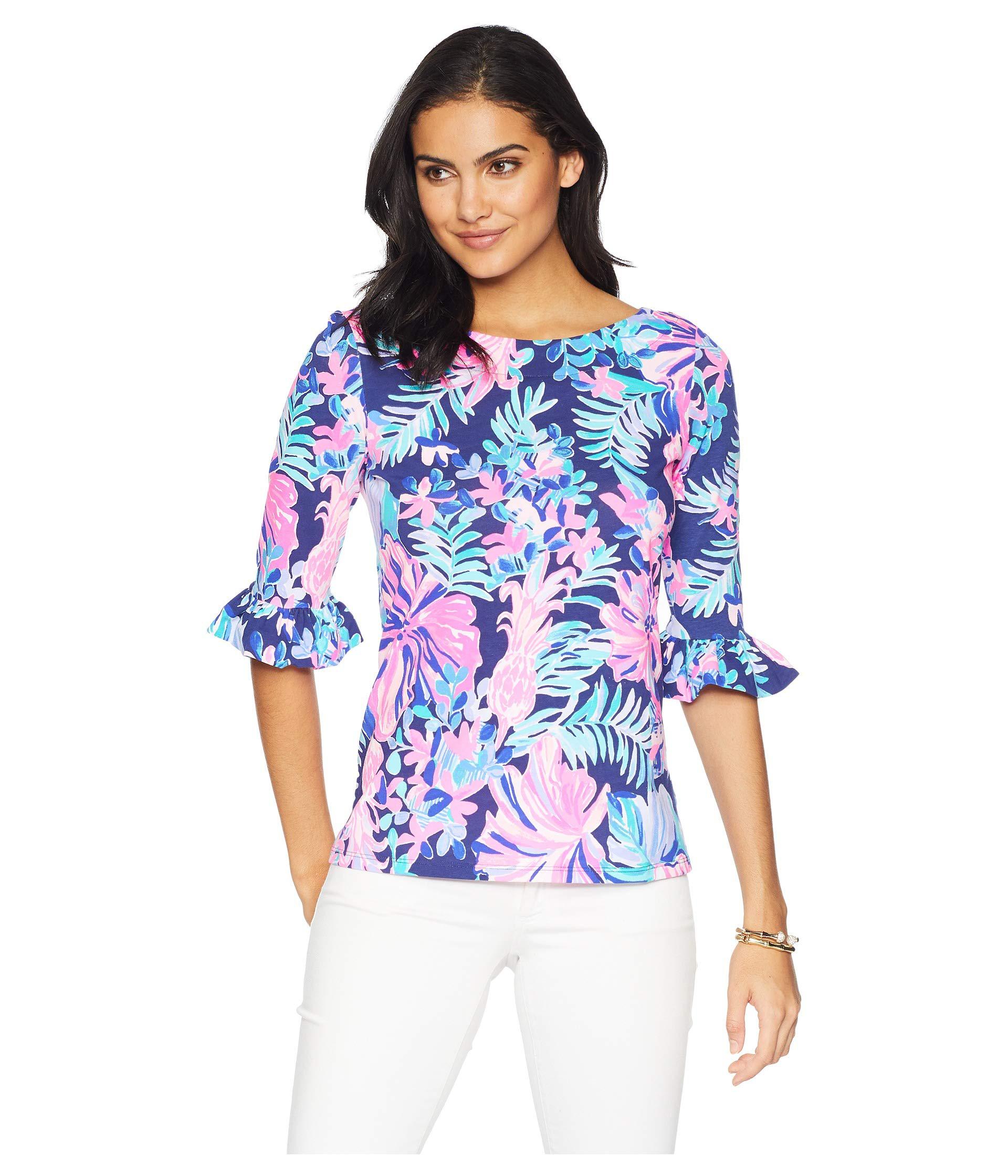 lilly pulitzer waverly ruffle top