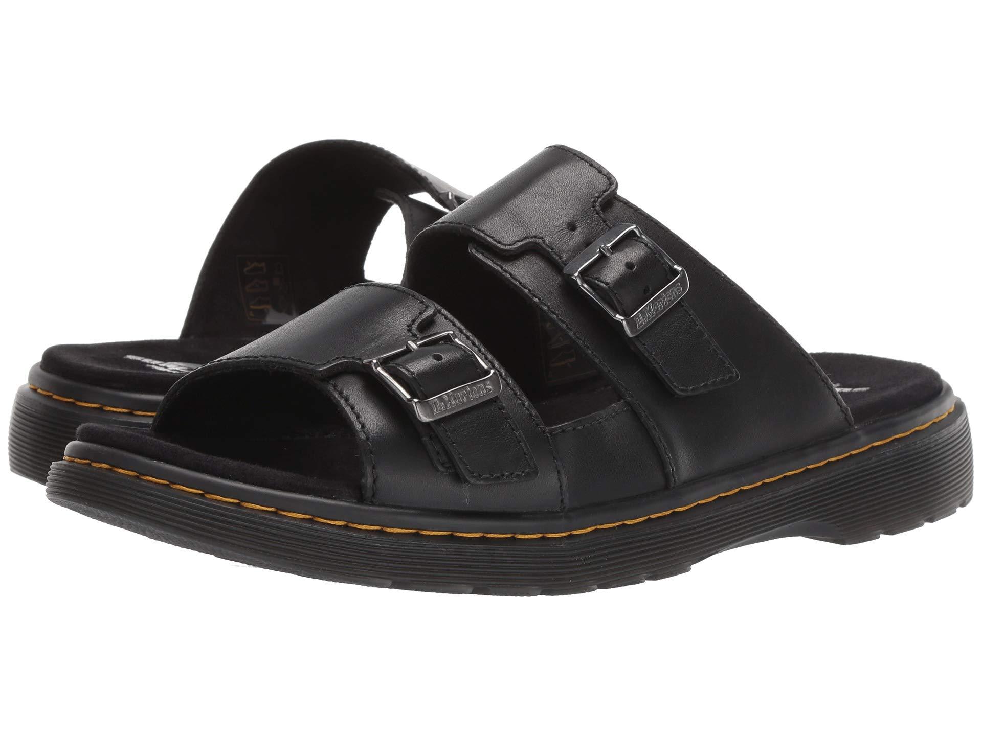Dr. Martens Leather Nikolai Open Toe Sandals in Black for Men - Save 48% -  Lyst