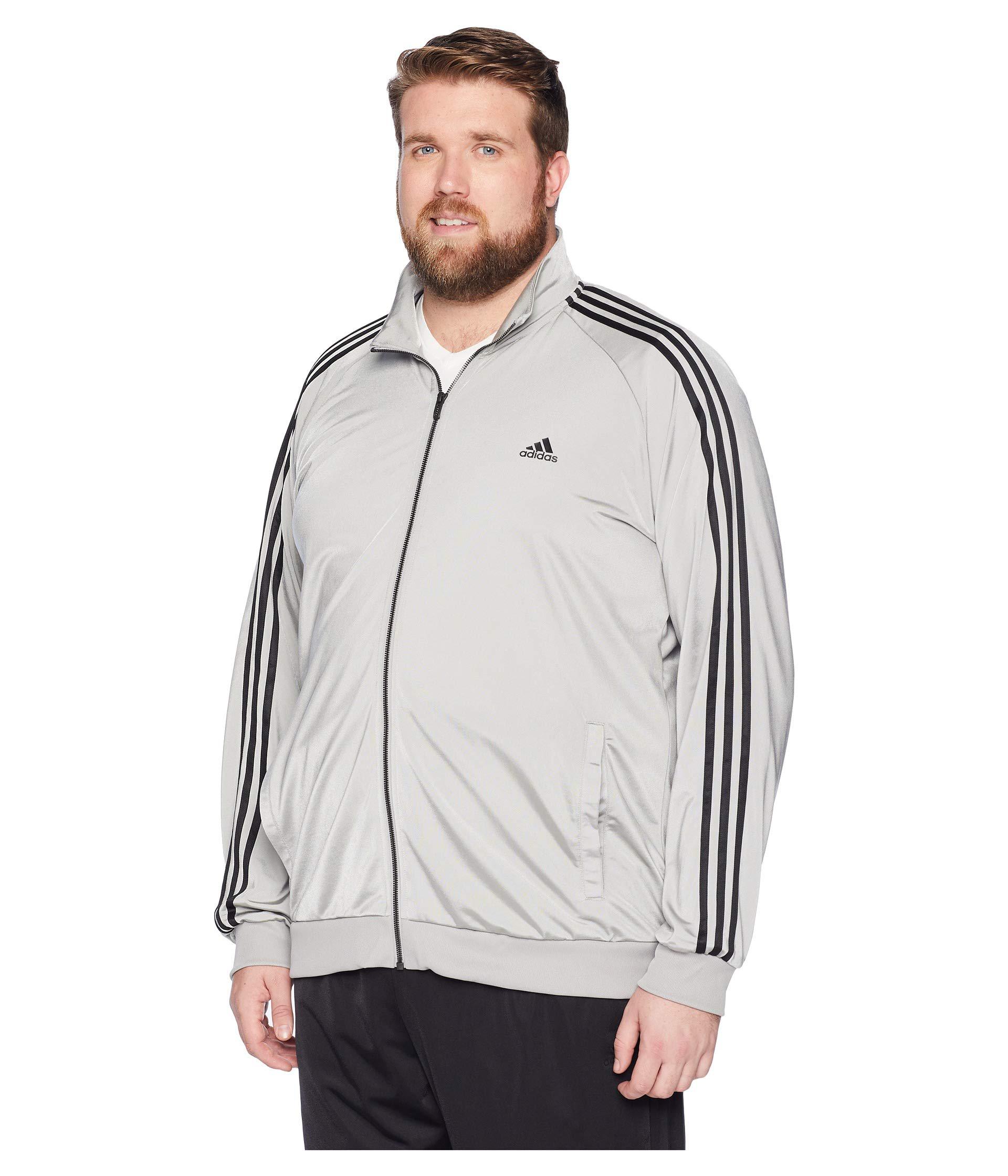 adidas track jacket big and tall