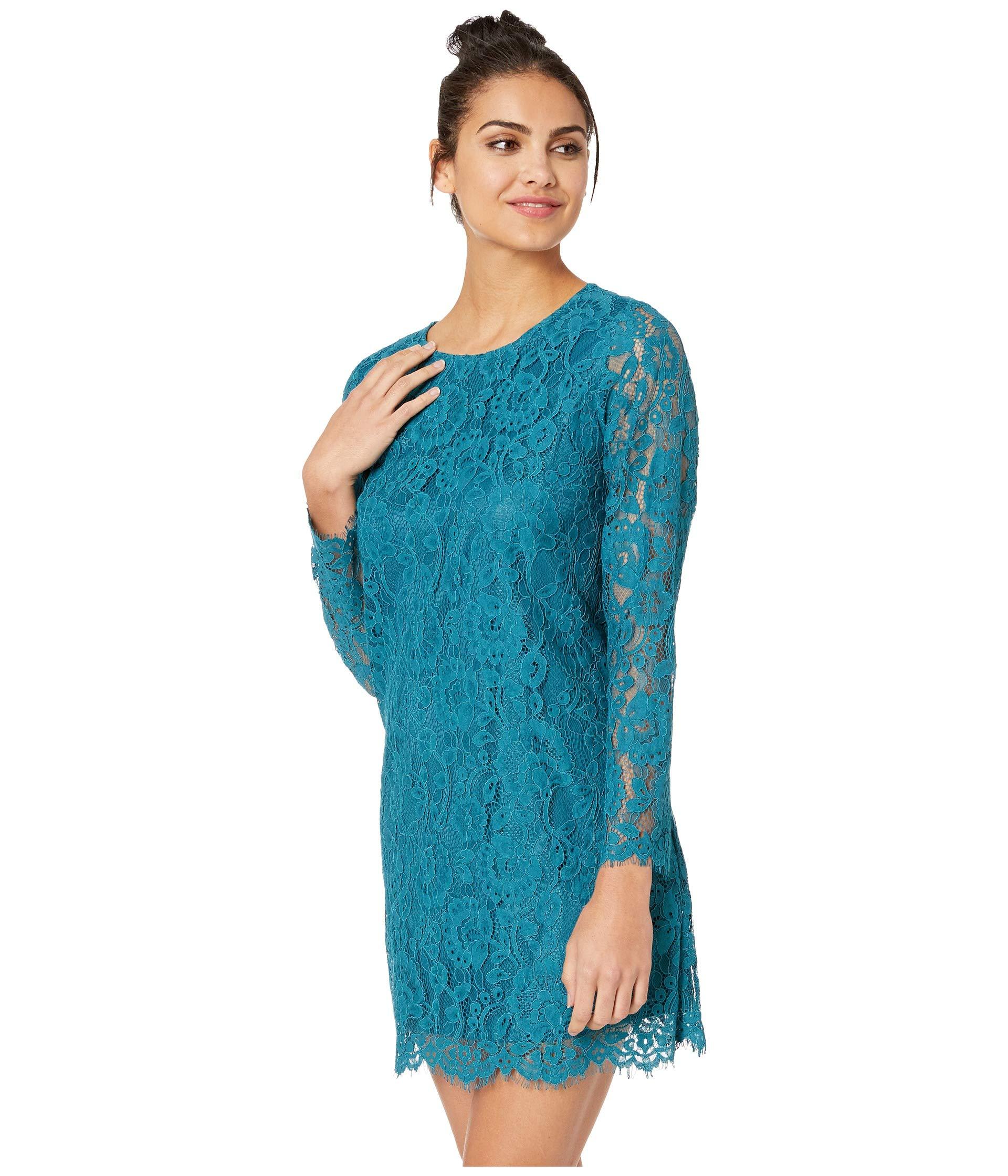 Kensie Winter Lace Dress Ksdk8321 in Blue Lyst