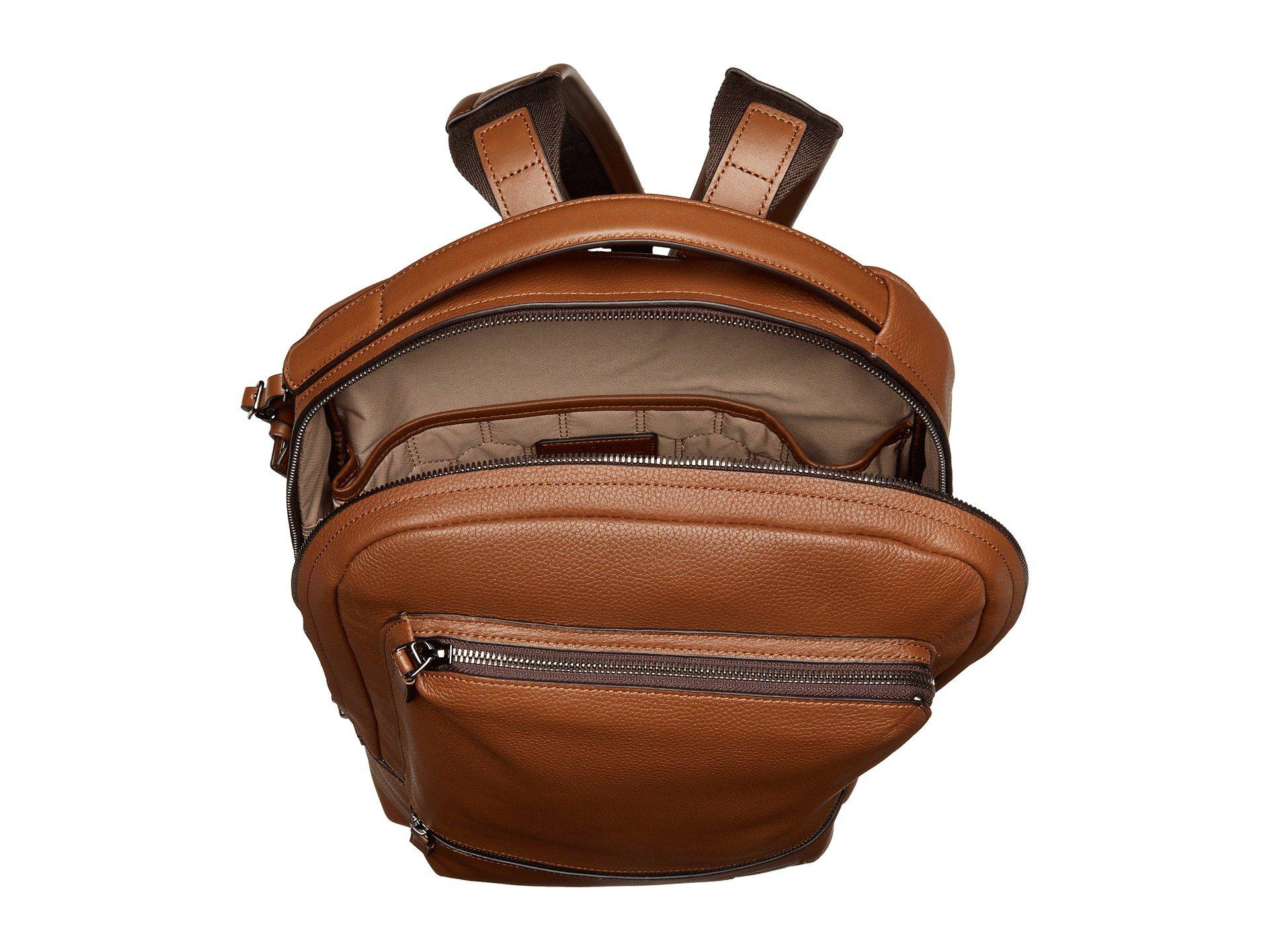 tumi bates leather backpack