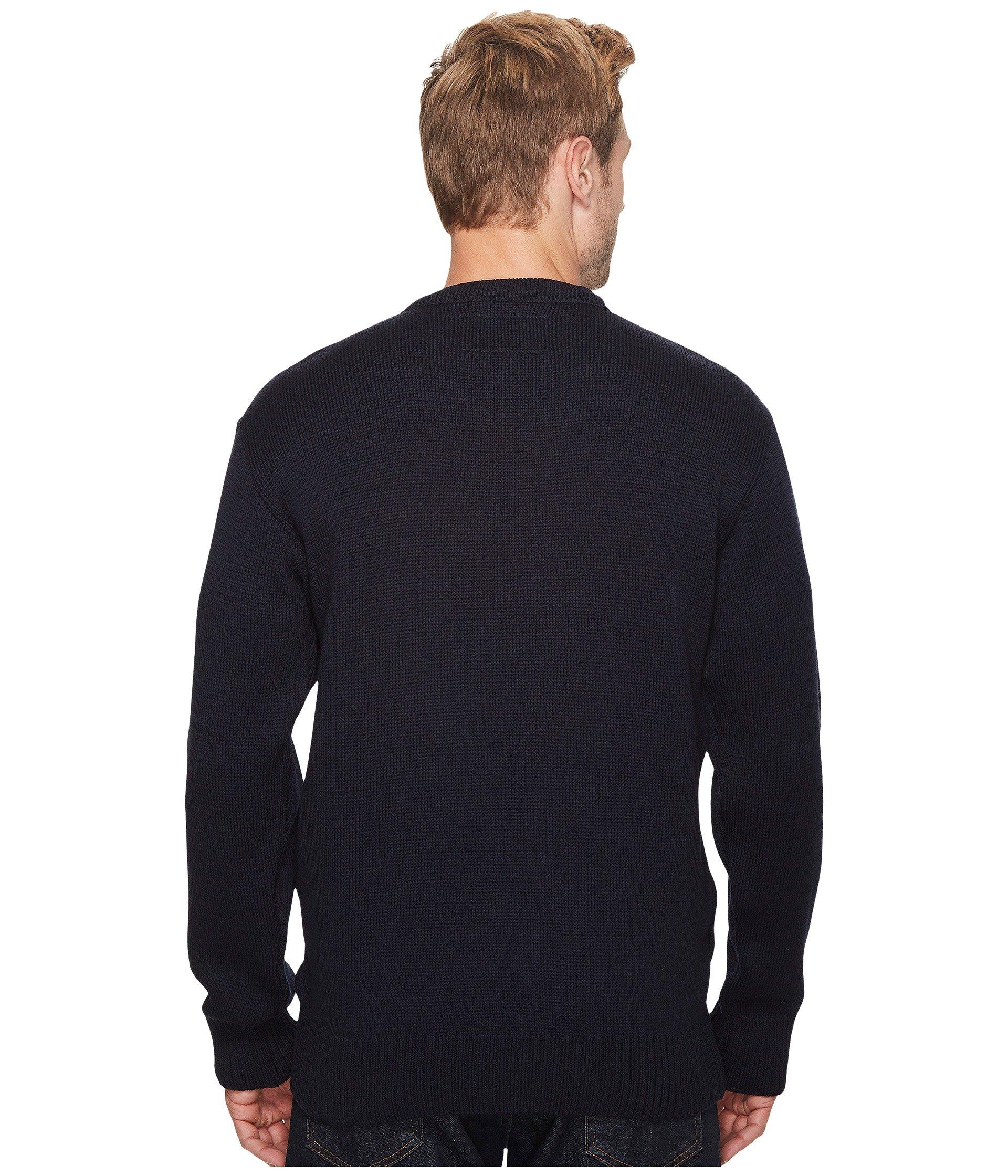 Filson Wool Crew Neck Guide Sweater in Navy (Blue) for Men - Lyst