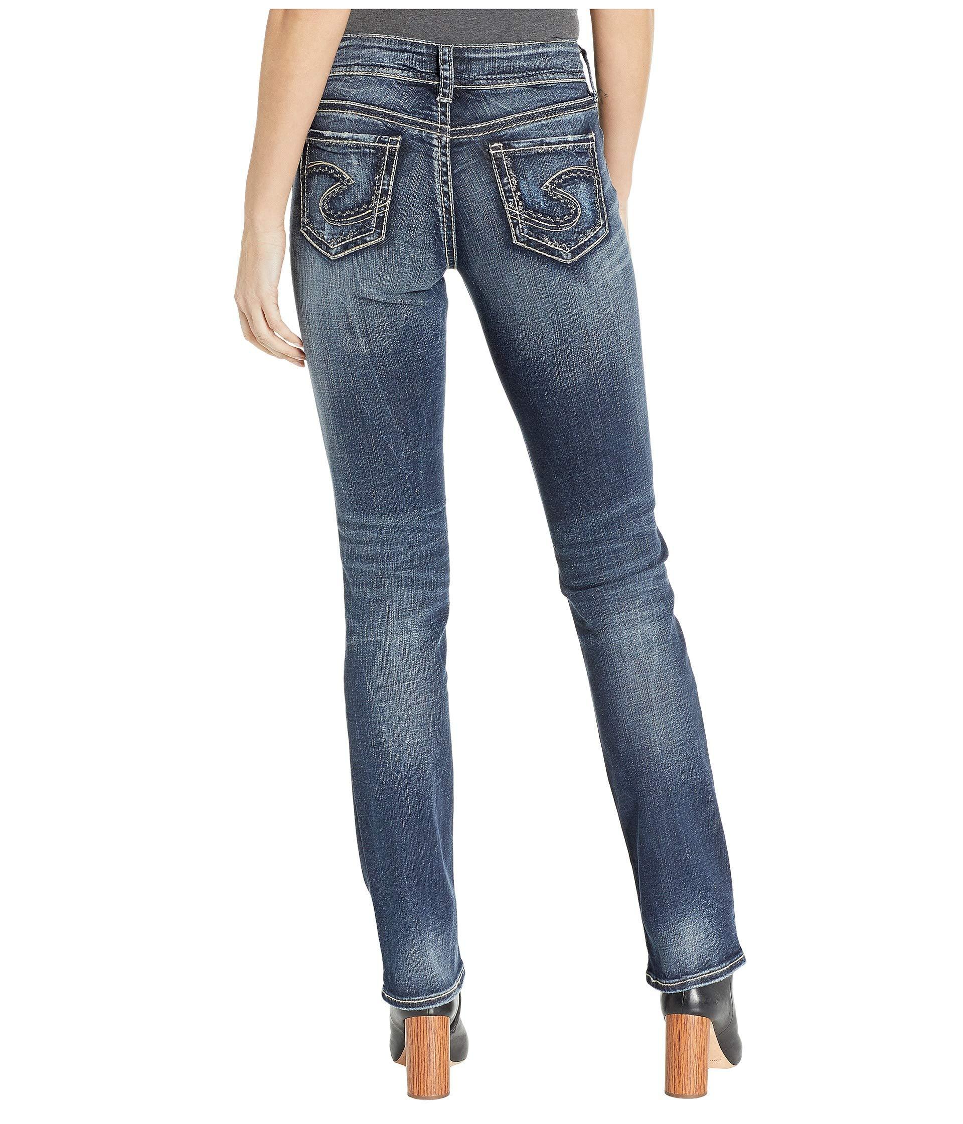 suki mid straight silver jeans
