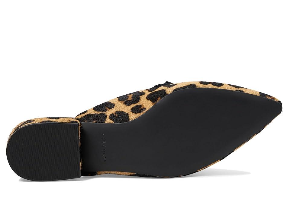 COLE HAAN Piper ボウ リボン フラット ミュール Cole Haan Piper Bow Mule (Leopard Haircalf Print) Flat Shoes