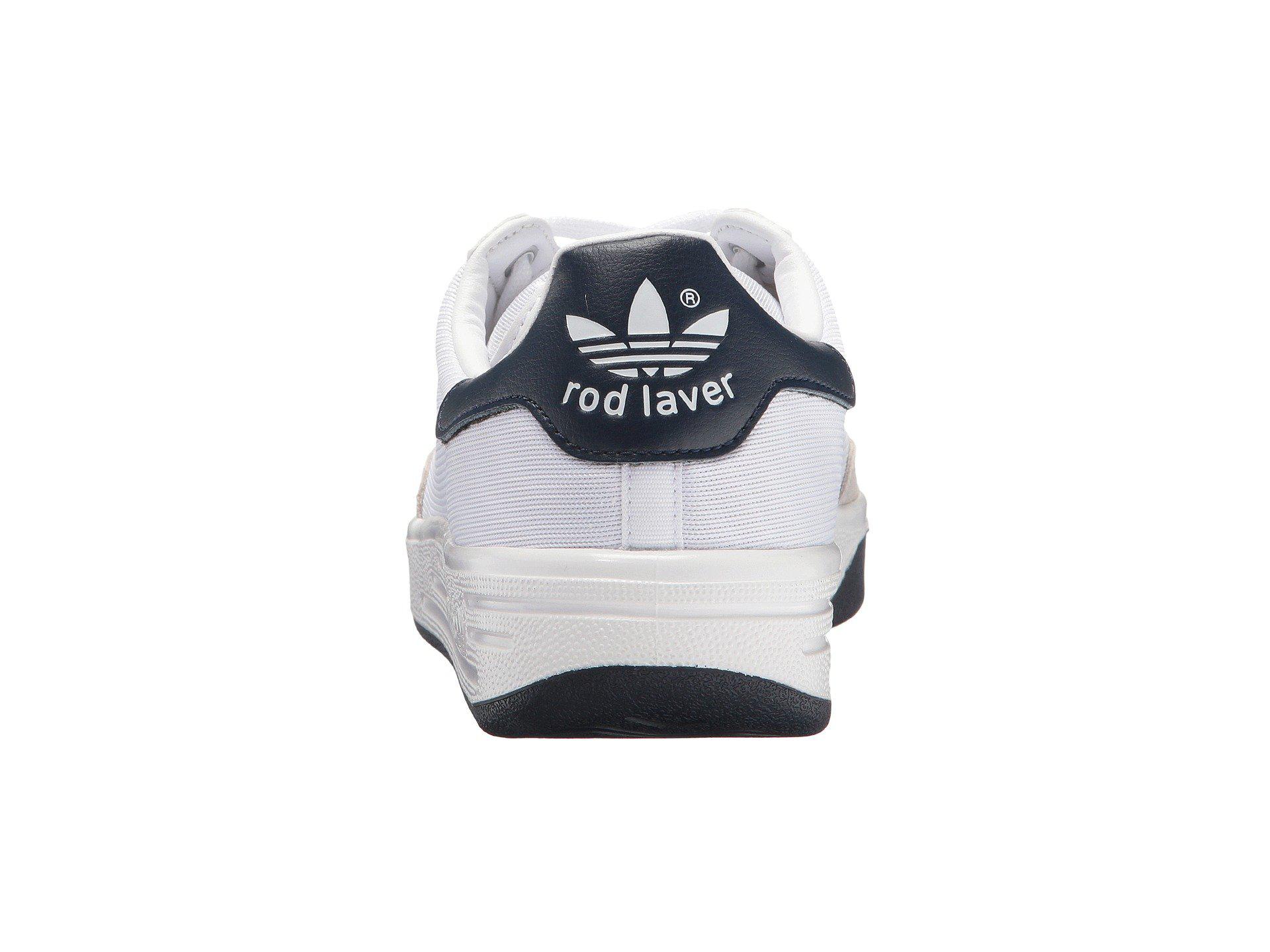 adidas Originals Suede Rod Laver Super (footwear White/footwear  White/collegiate Navy) Men's Tennis Shoes for Men | Lyst