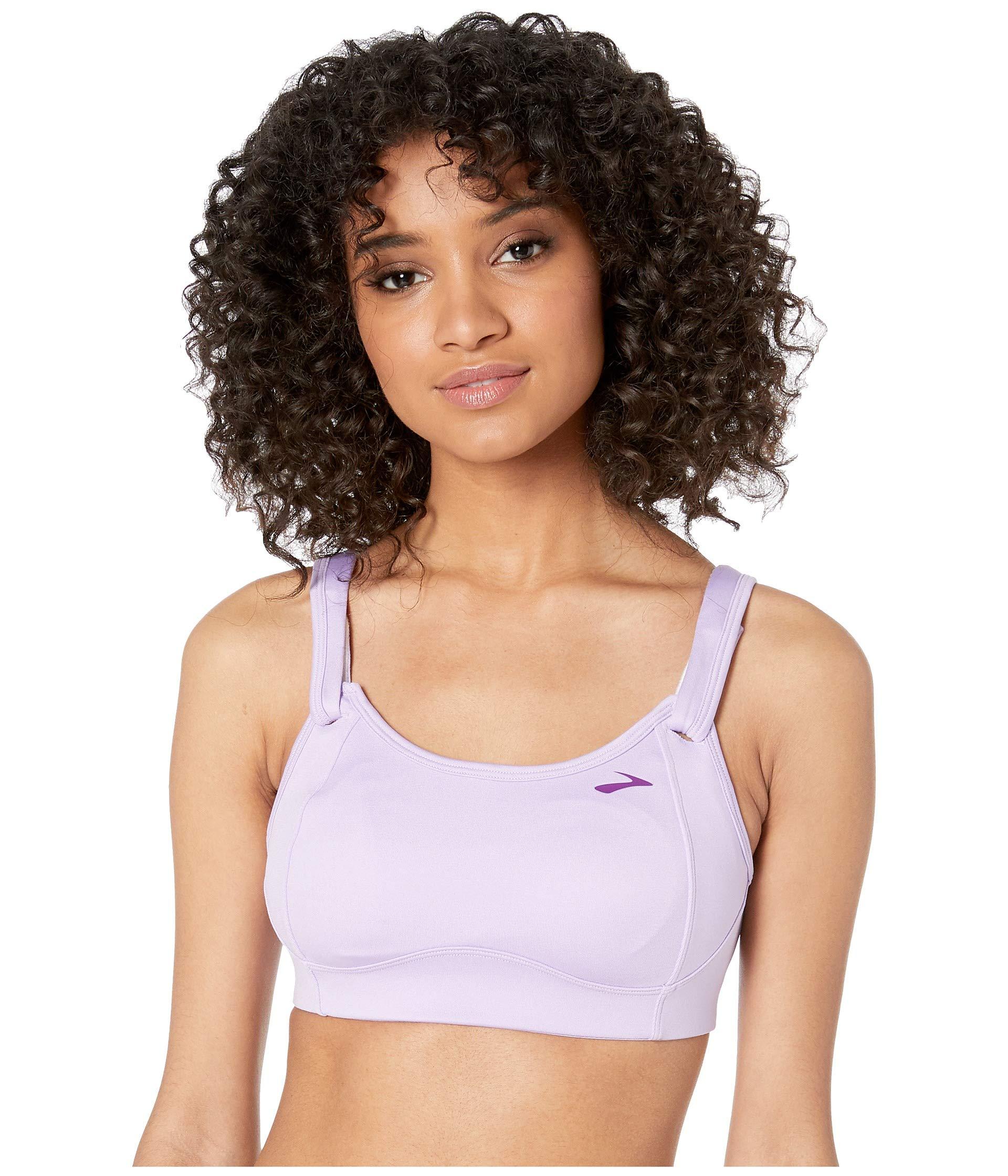Brooks Synthetic Fiona Medium Impact Adjustable Sports Bra In