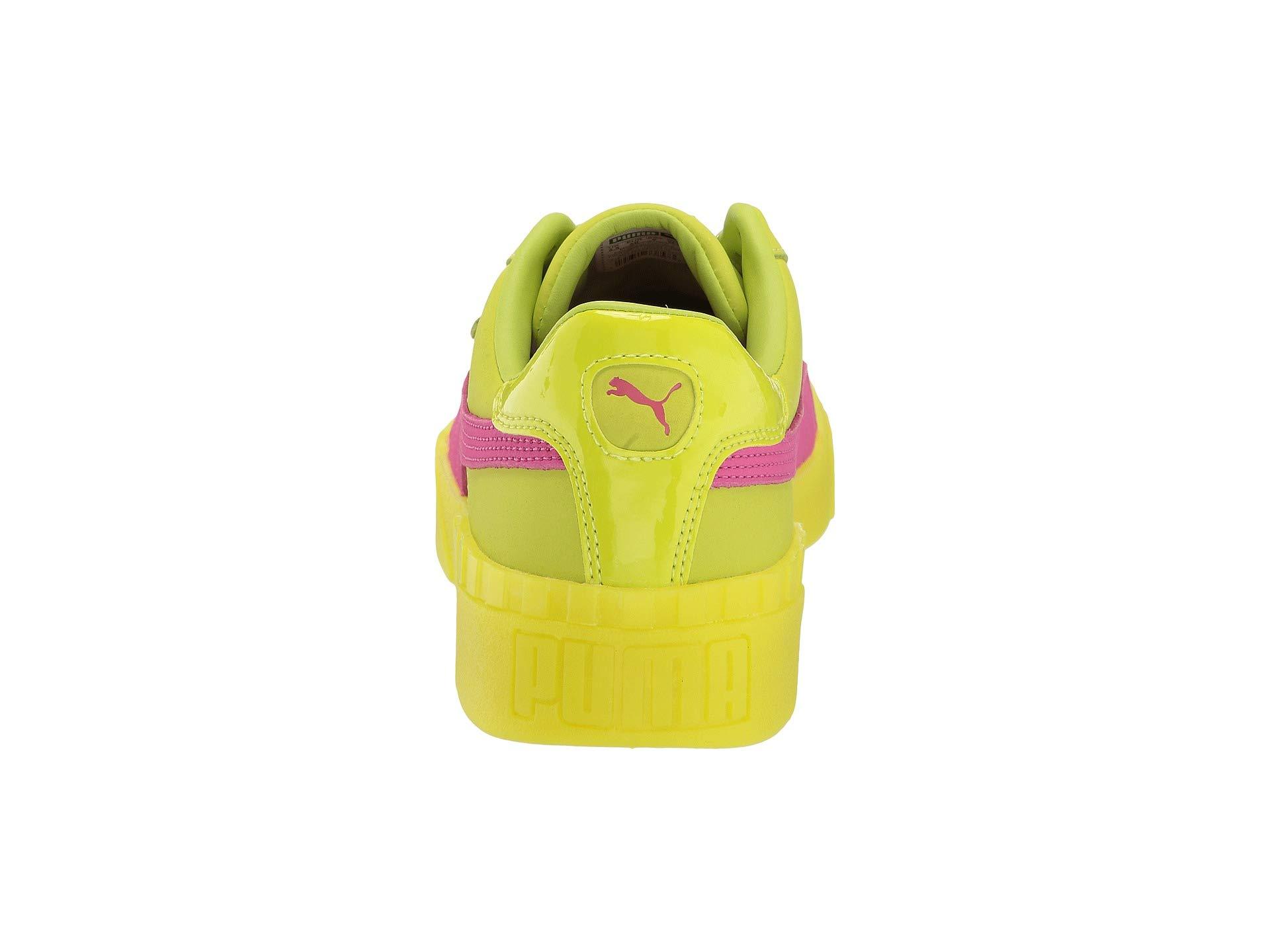 PUMA Leather Cali 90s (limepunch/fuchsia Purple) Women's Shoes in Yellow |  Lyst