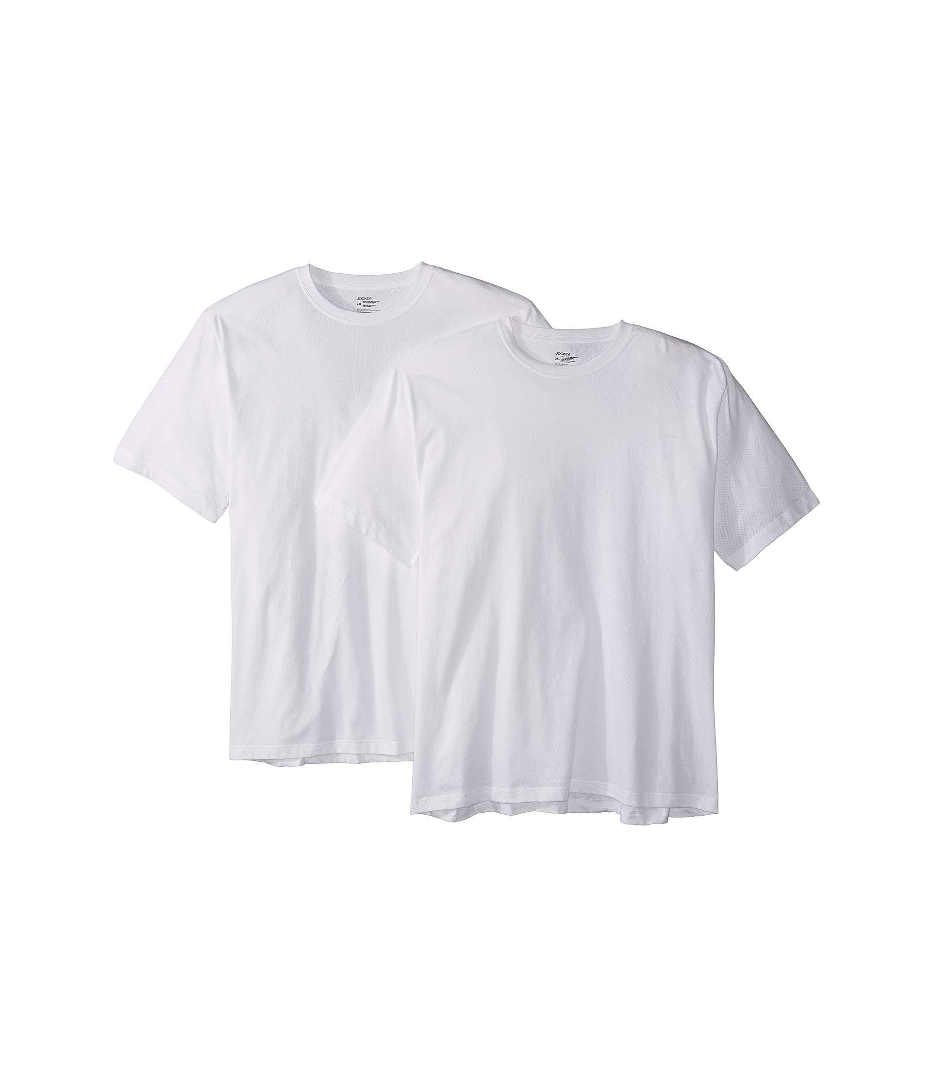 3 Buffalo David Bitton T-Shirts LARGE Cotton Stretch V-Neck Tag-Less White