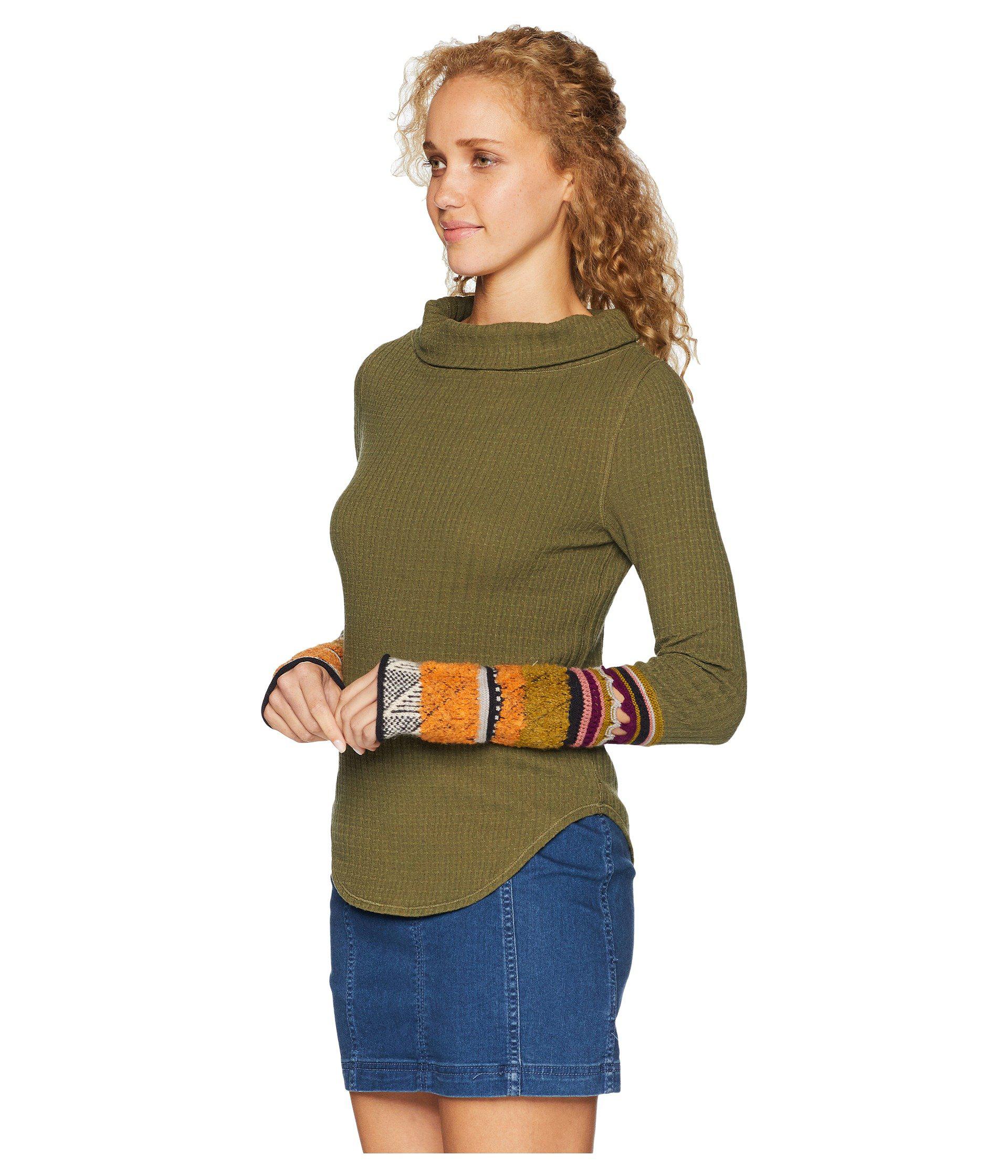 free people mixed up cuff thermal