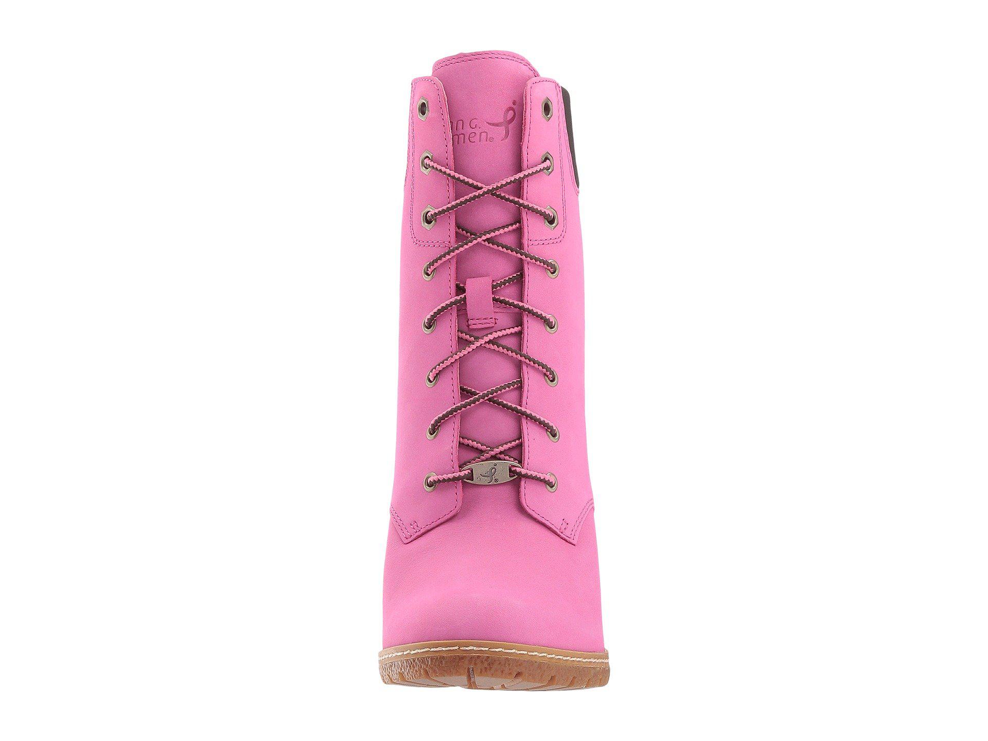 Timberland 6" Glancy Boot - Susan G. Komen in Pink | Lyst