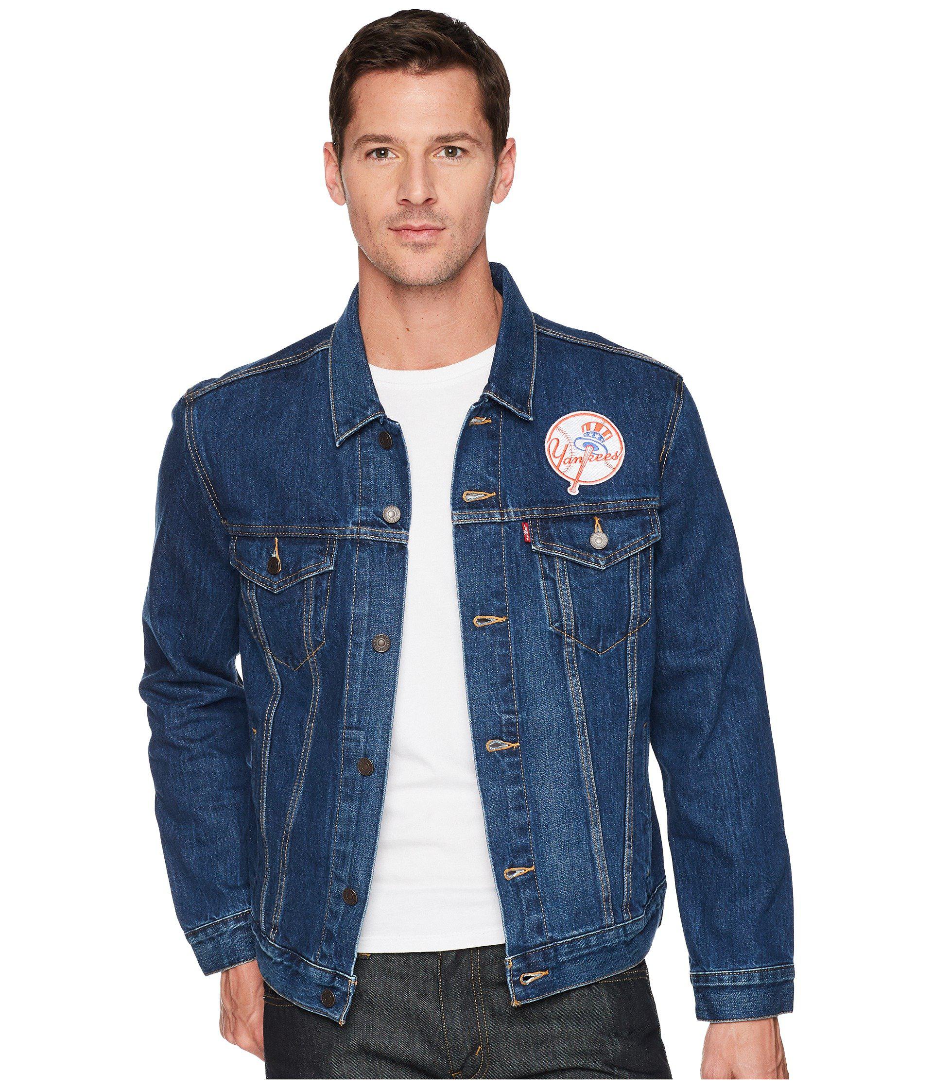 Levi's Ny Yankees Denim Trucker in Blue for Men | Lyst