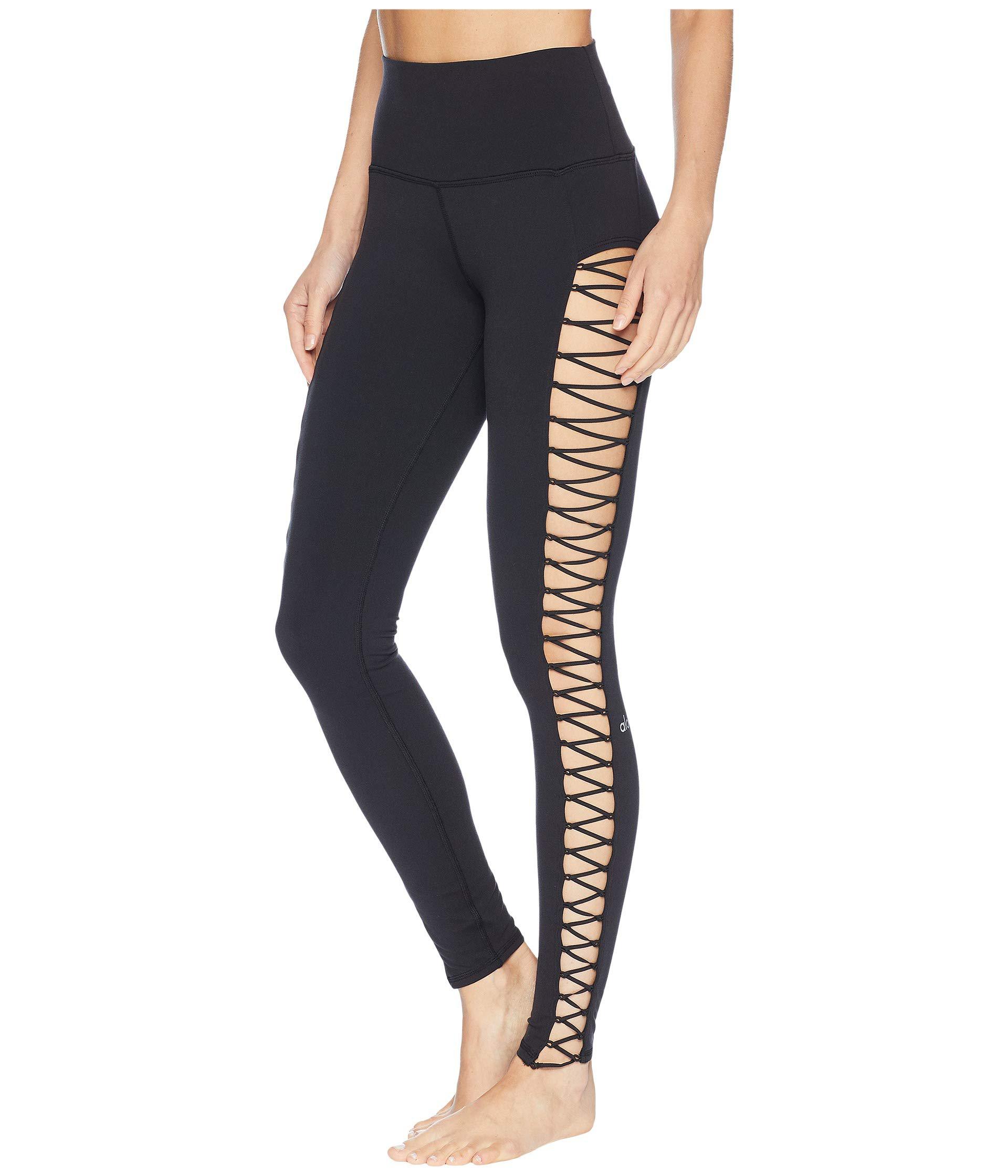 Alo Yoga Synthetic High Line Lace-up Legging (black) Women's Clothing - Lyst