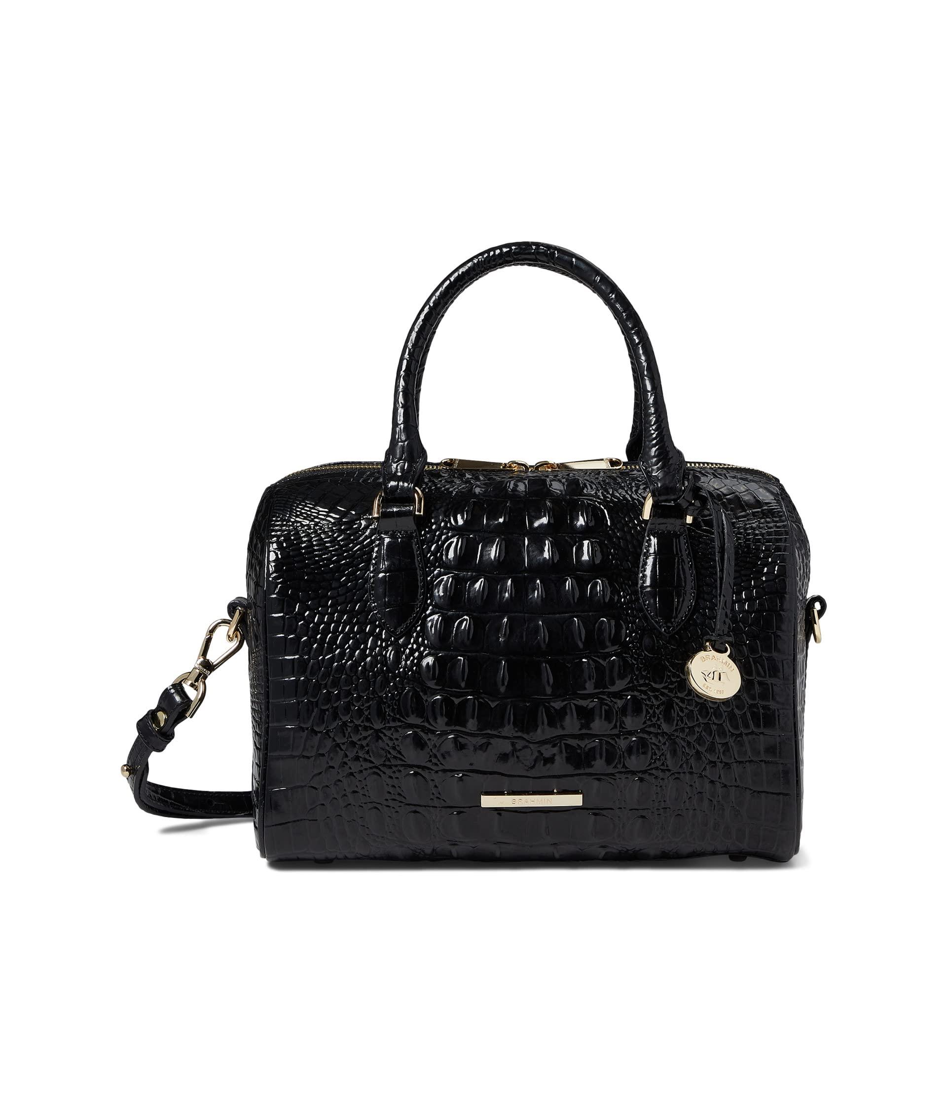 Brahmin Melbourne Stacy Satchel in Black Lyst