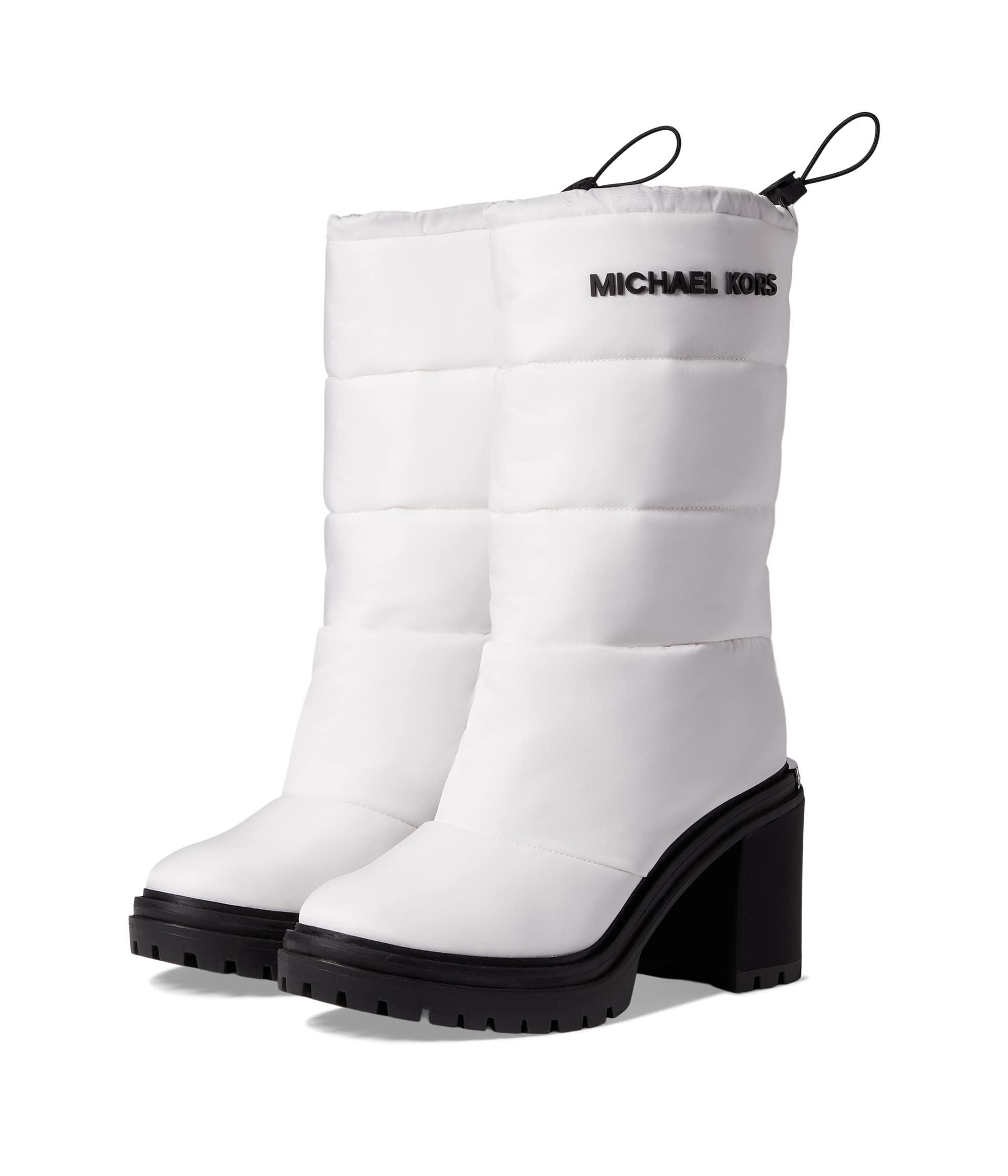 MICHAEL Michael Kors Holt Quilted Boot in White | Lyst