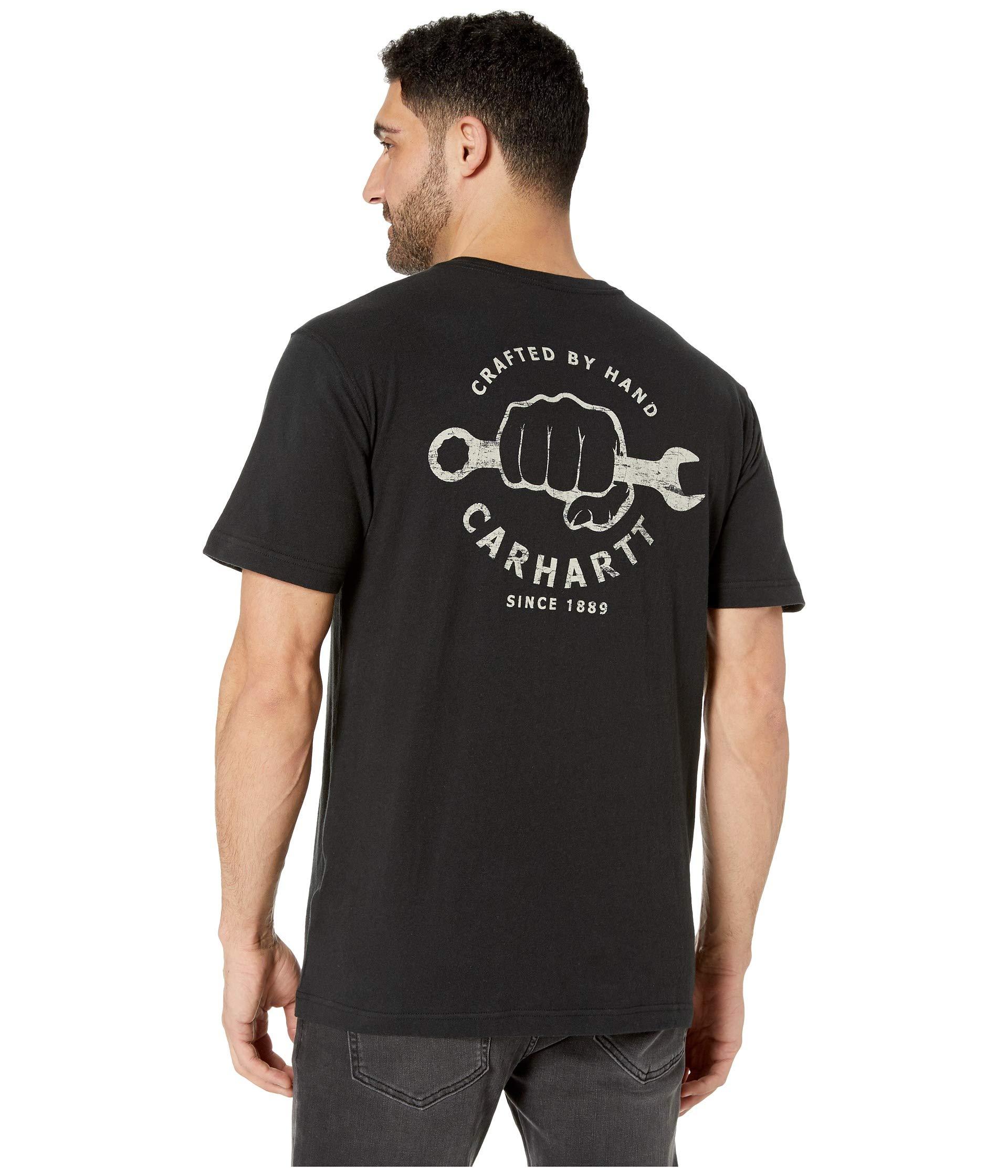 Carhartt Cotton Maddock Strong Graphic Pocket Short Sleeve T-shirt (black)  Men's T Shirt for Men - Lyst