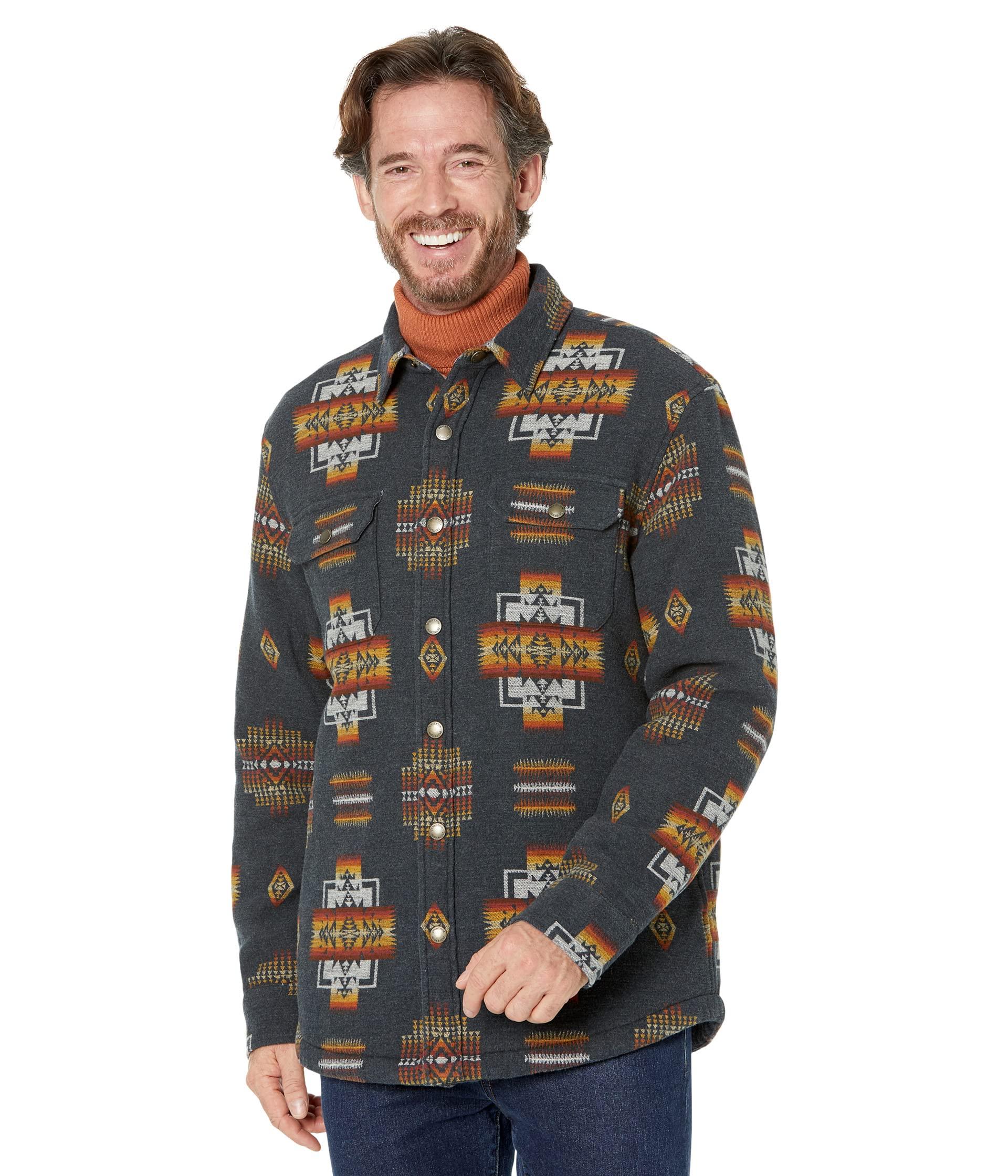 Pendleton Sherpa Lined Shirt Jacket in Gray for Men Lyst