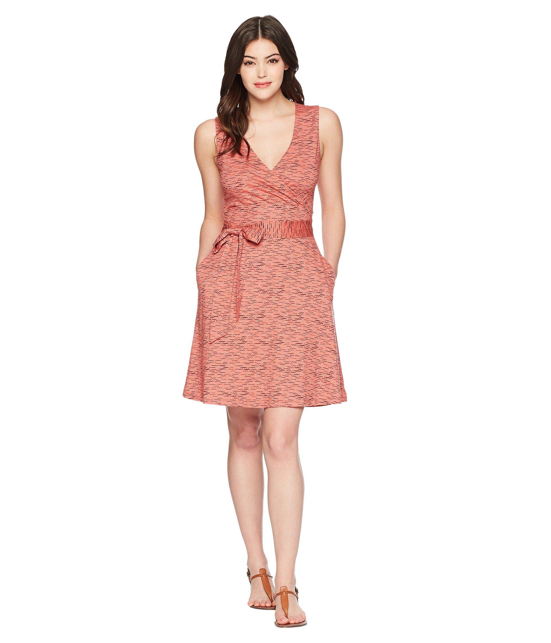 cue wrap sleeveless dress