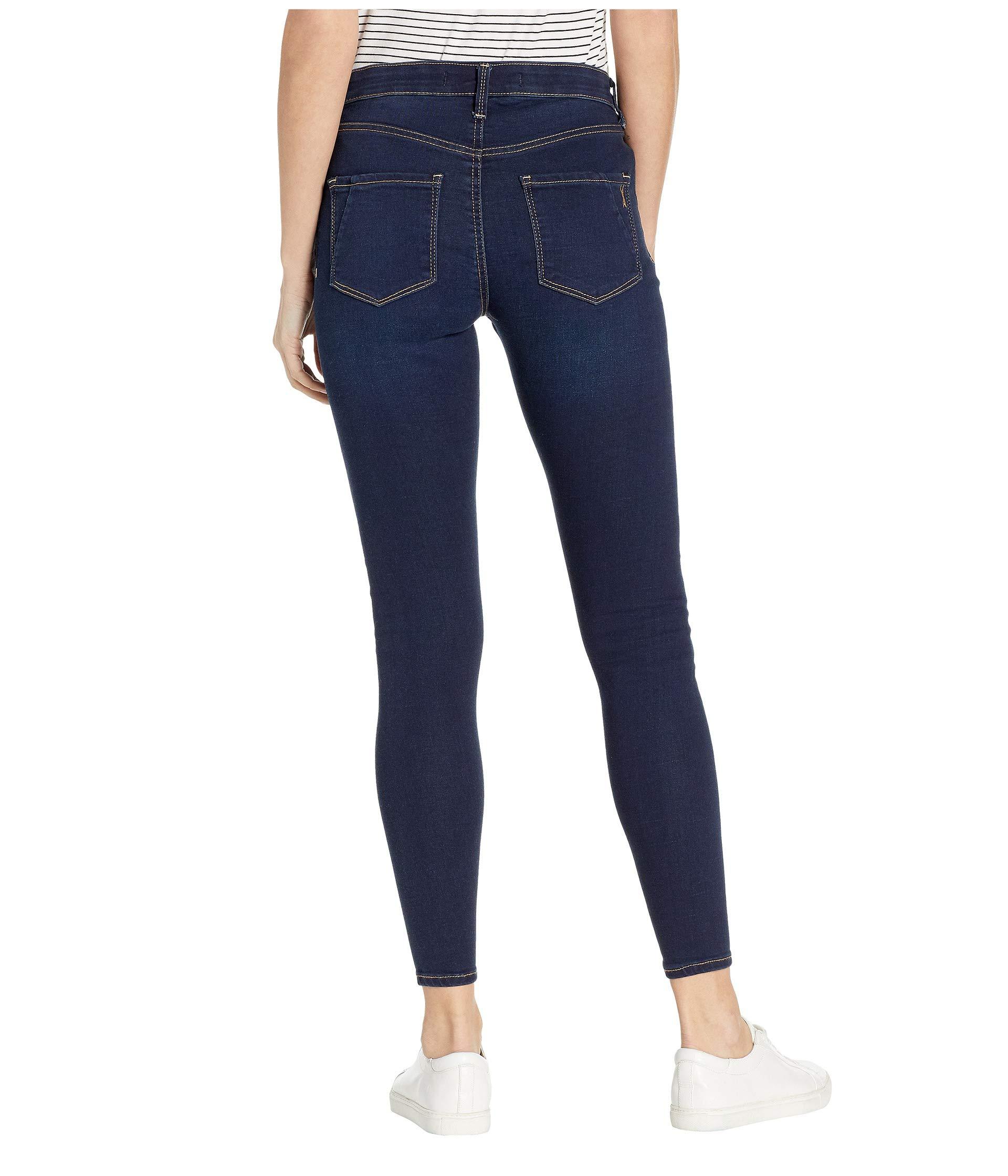 Vintage America Denim Seamless Skinny Jeans In Dark Blue - Lyst