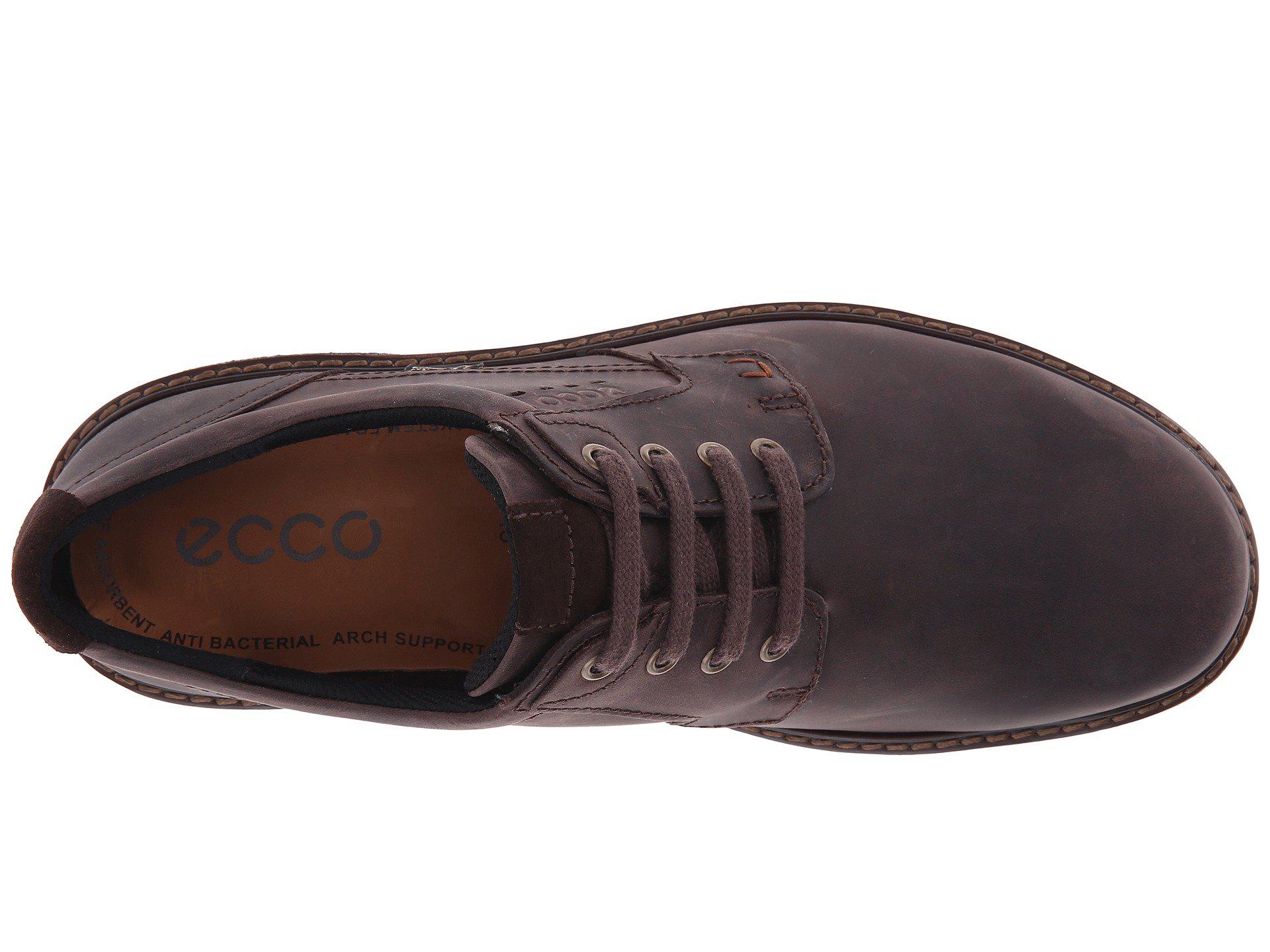 Ecco Leather Turn Gtx(r) Plain Toe Tie (mocha/mocha) Men's Plain Toe Shoes  in Coffee/Black/Espresso (Brown) for Men - Lyst