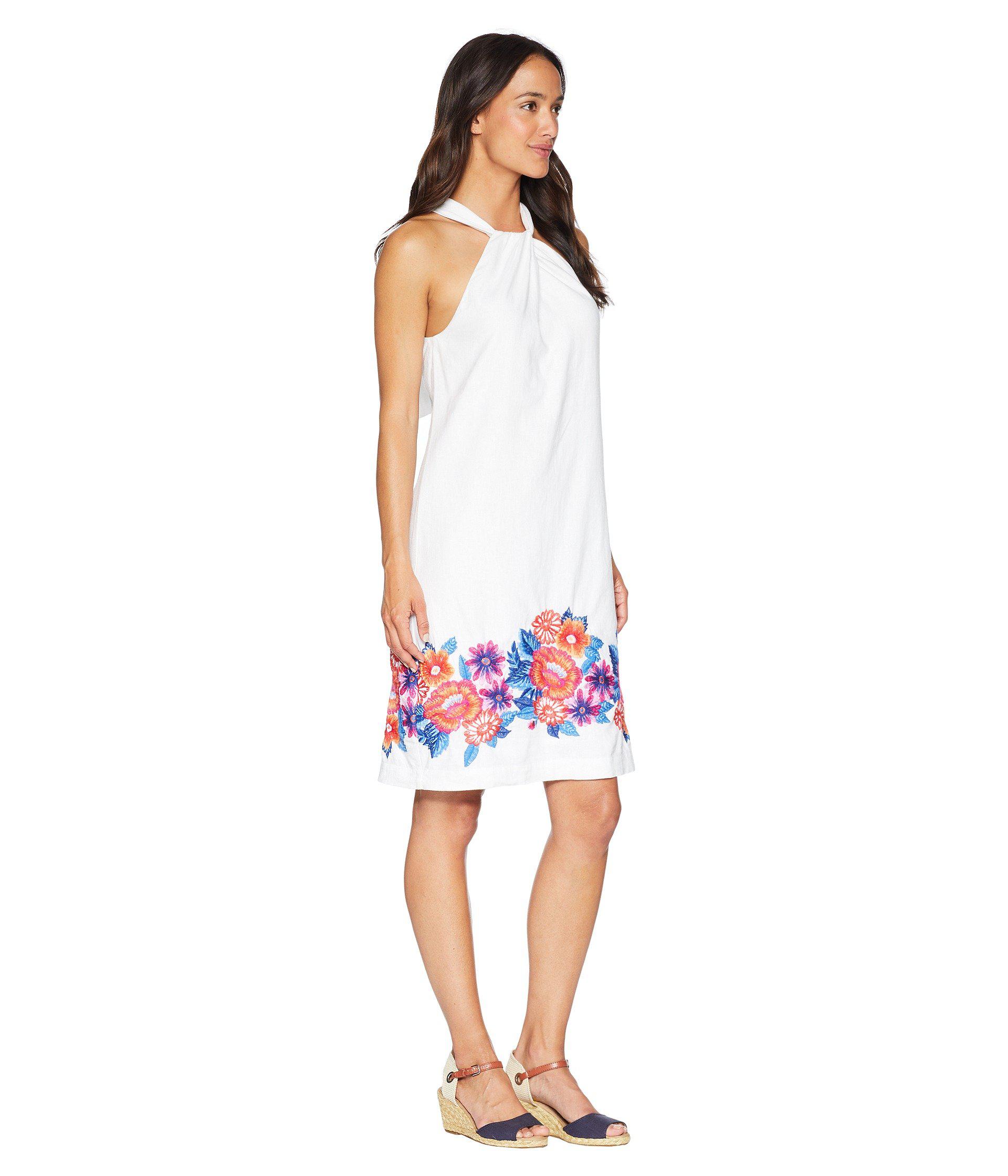 Tommy Bahama Linen Frieda Floral Halter Dress (white) Dress Lyst