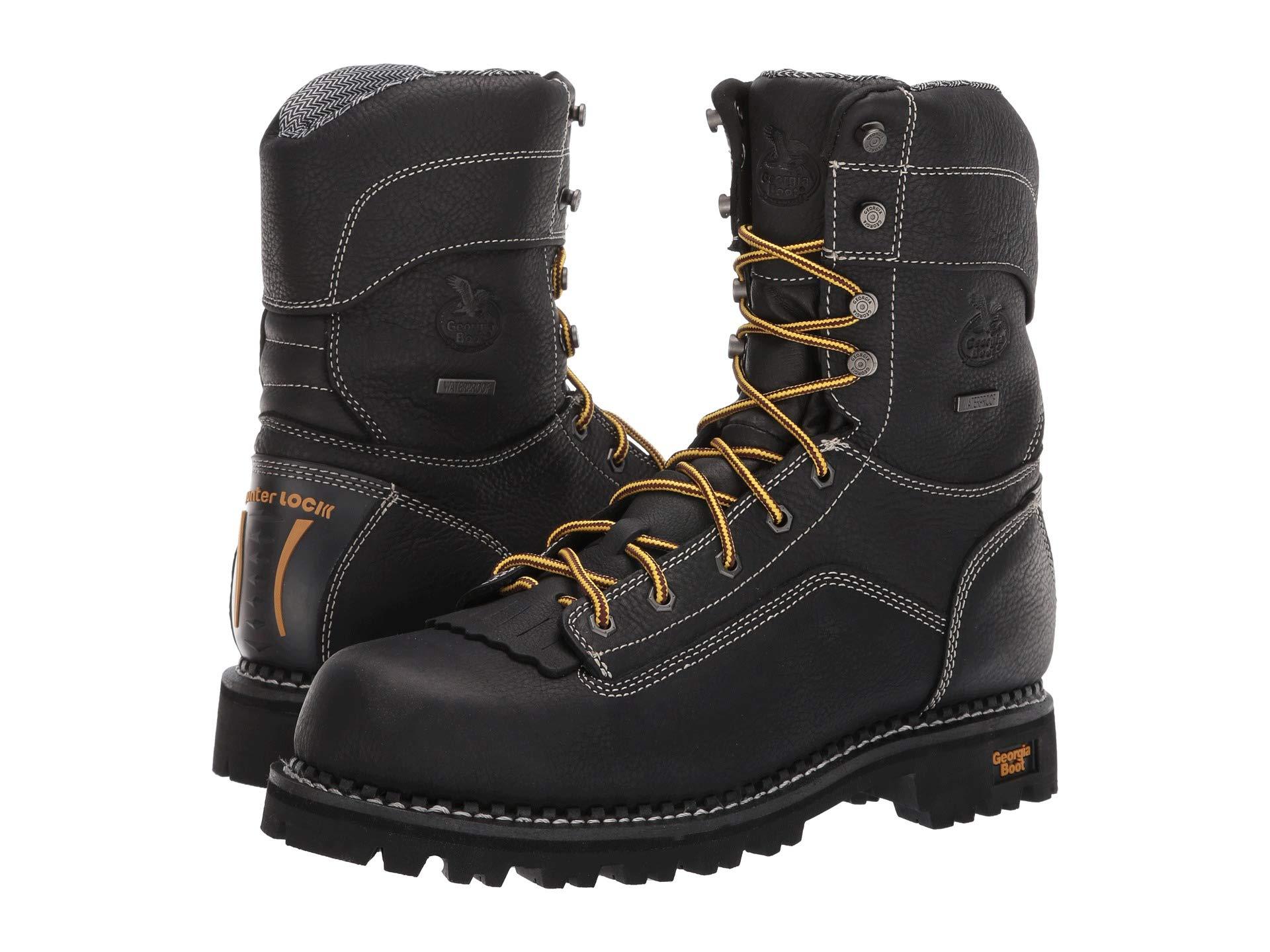 georgia boot amp lt logger low heel waterproof work boot