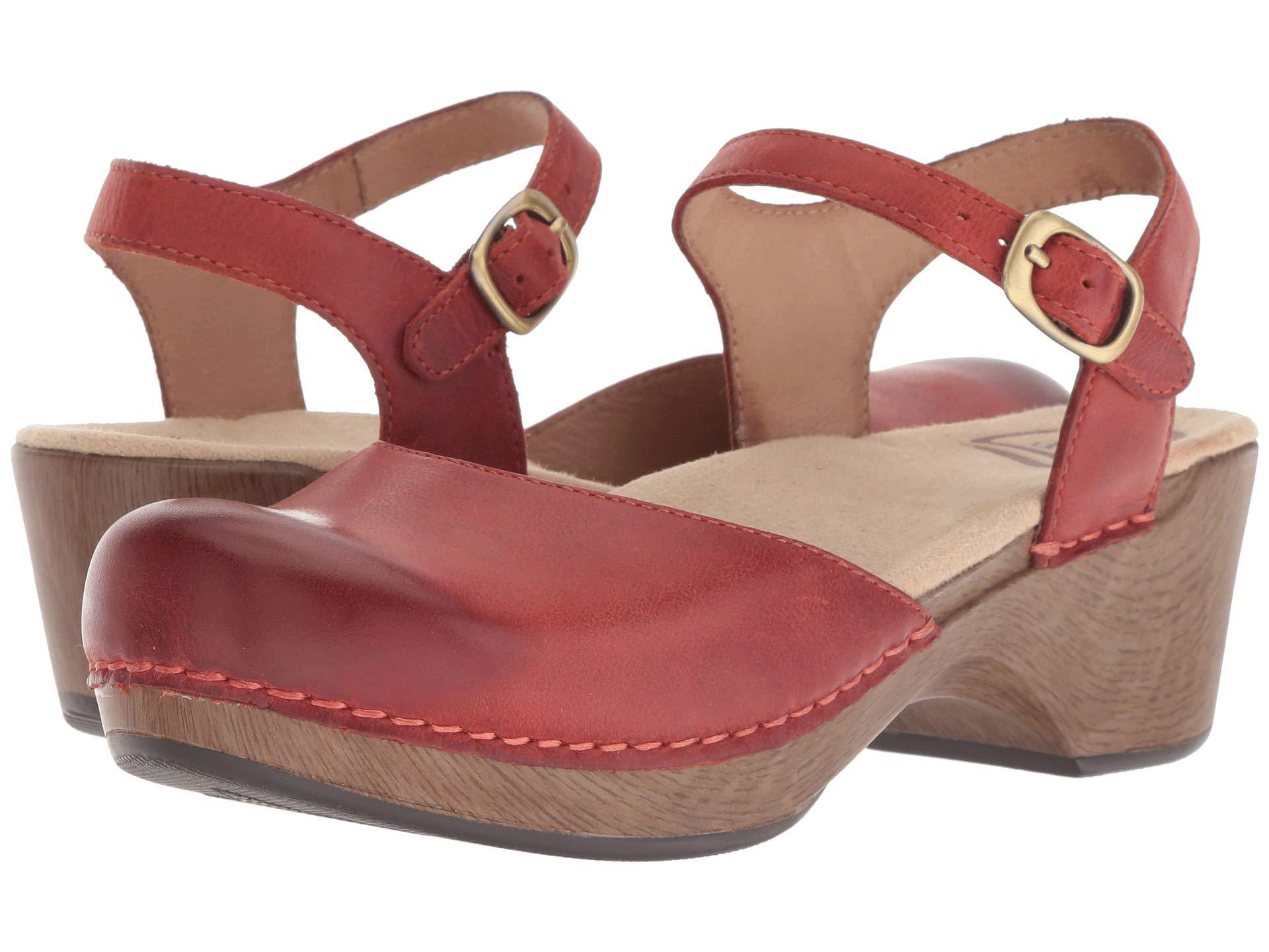 dansko coral waxy burnished