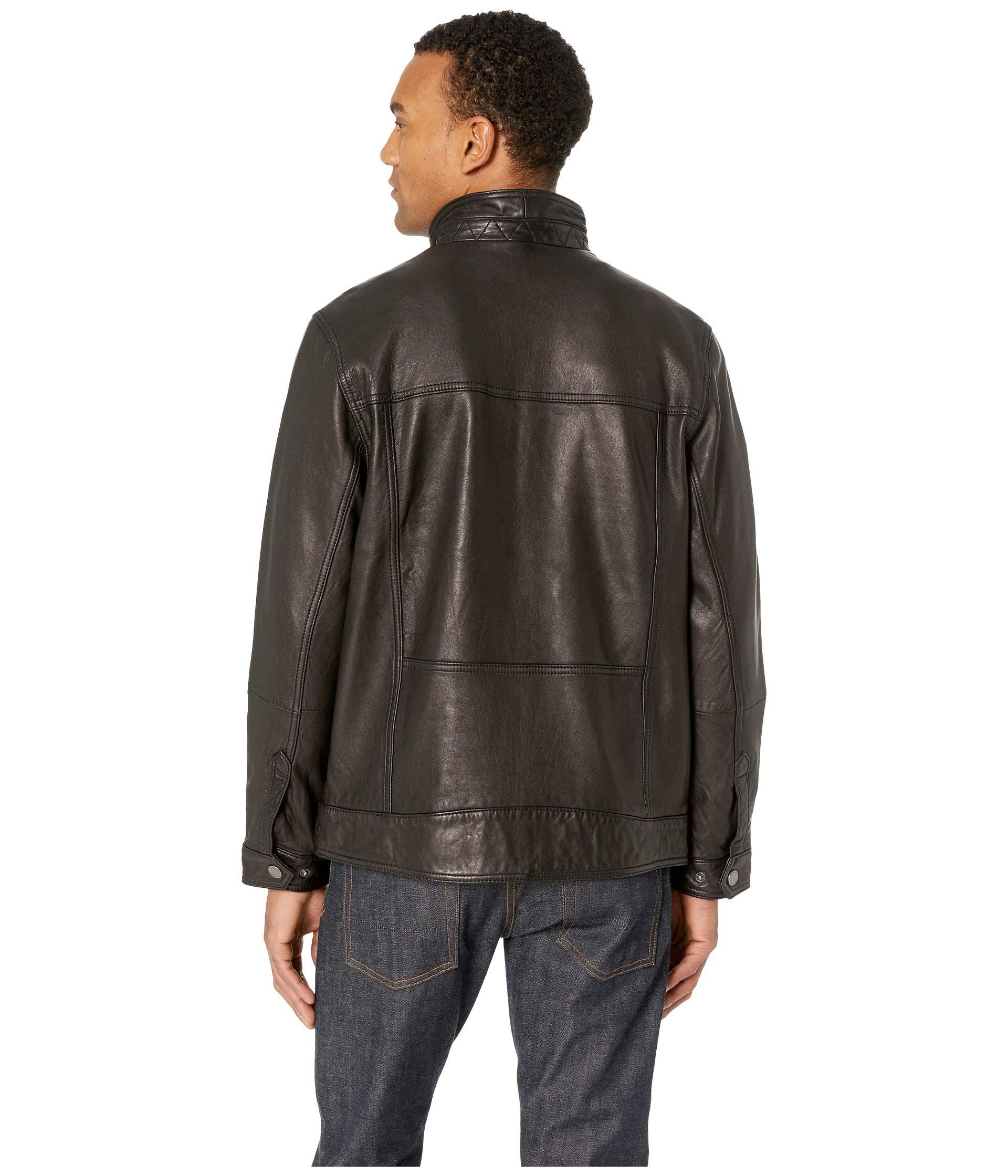 Hudson peak leather aviator jacket sale
