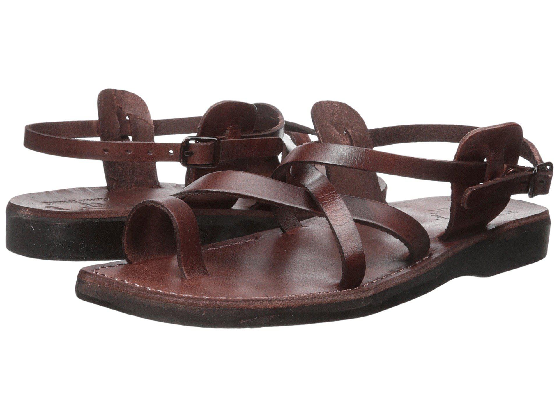 Jerusalem Sandals Leather The Good Shepherd Buckle - Mens in Brown for ...