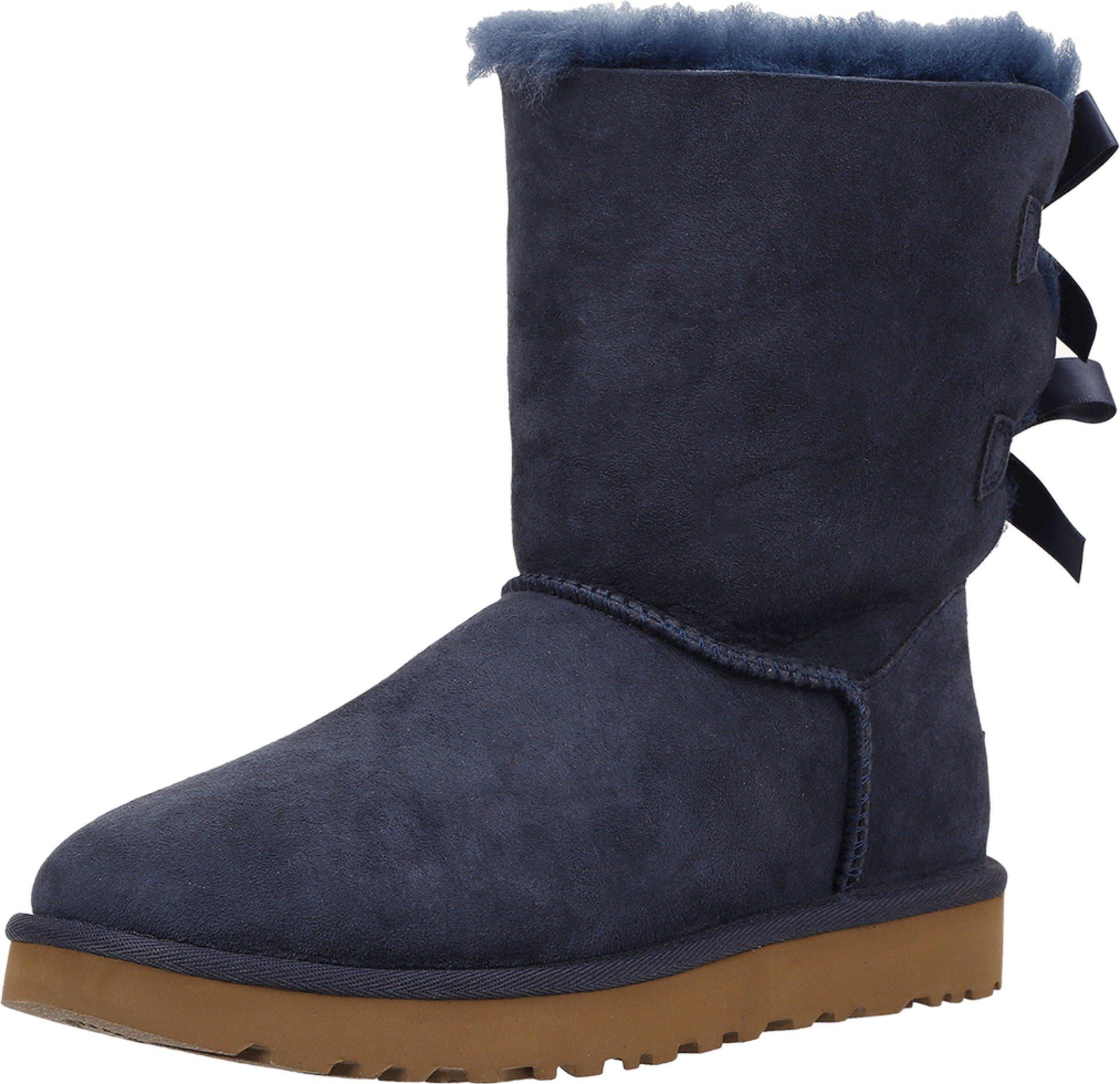 UGG Leather UGG Bailey Bow Ii Genuine Shearling Boot in Navy (Blue) - Save  36% | Lyst