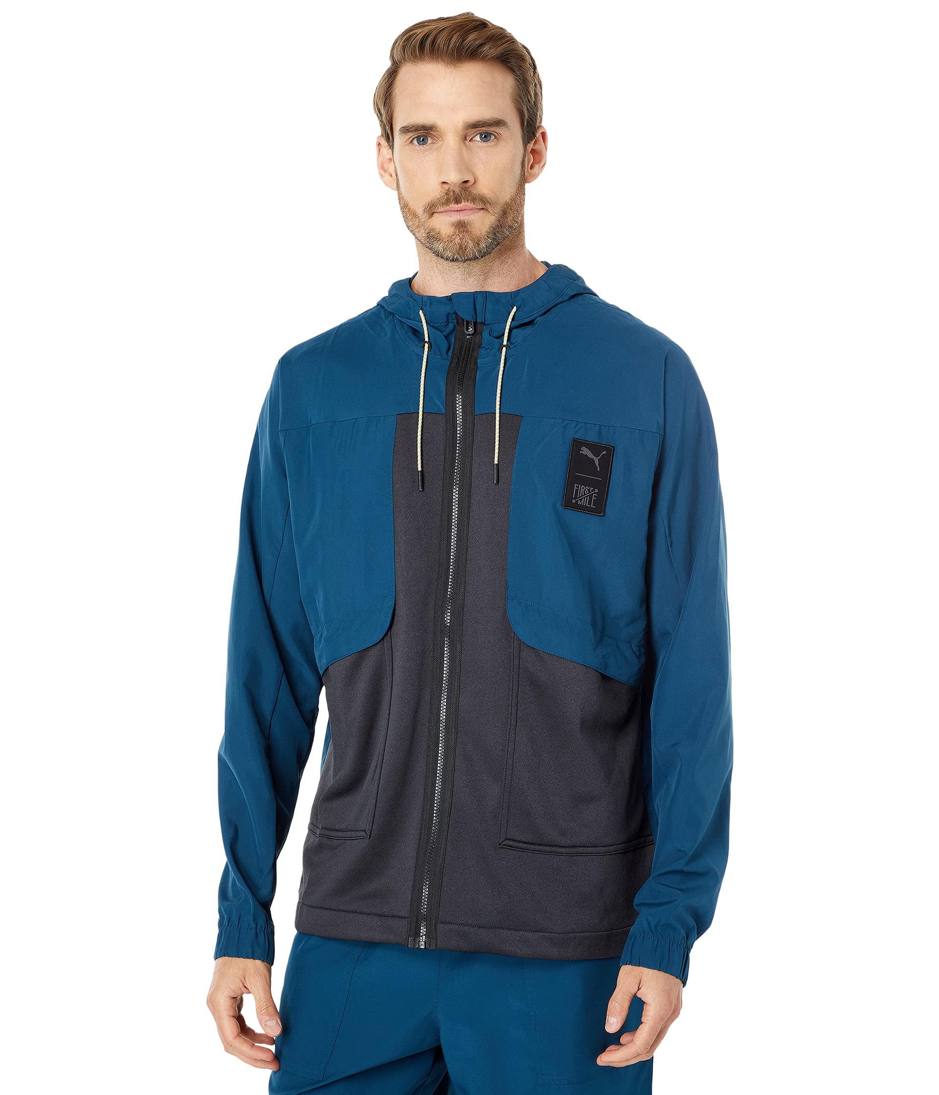PUMA Synthetic Train First Mile Woven Jacket in Blue for Men 