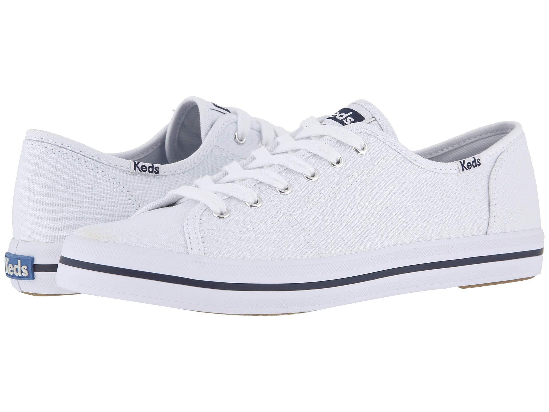 Keds Canvas Kickstart in White. (White) Save 25 Lyst
