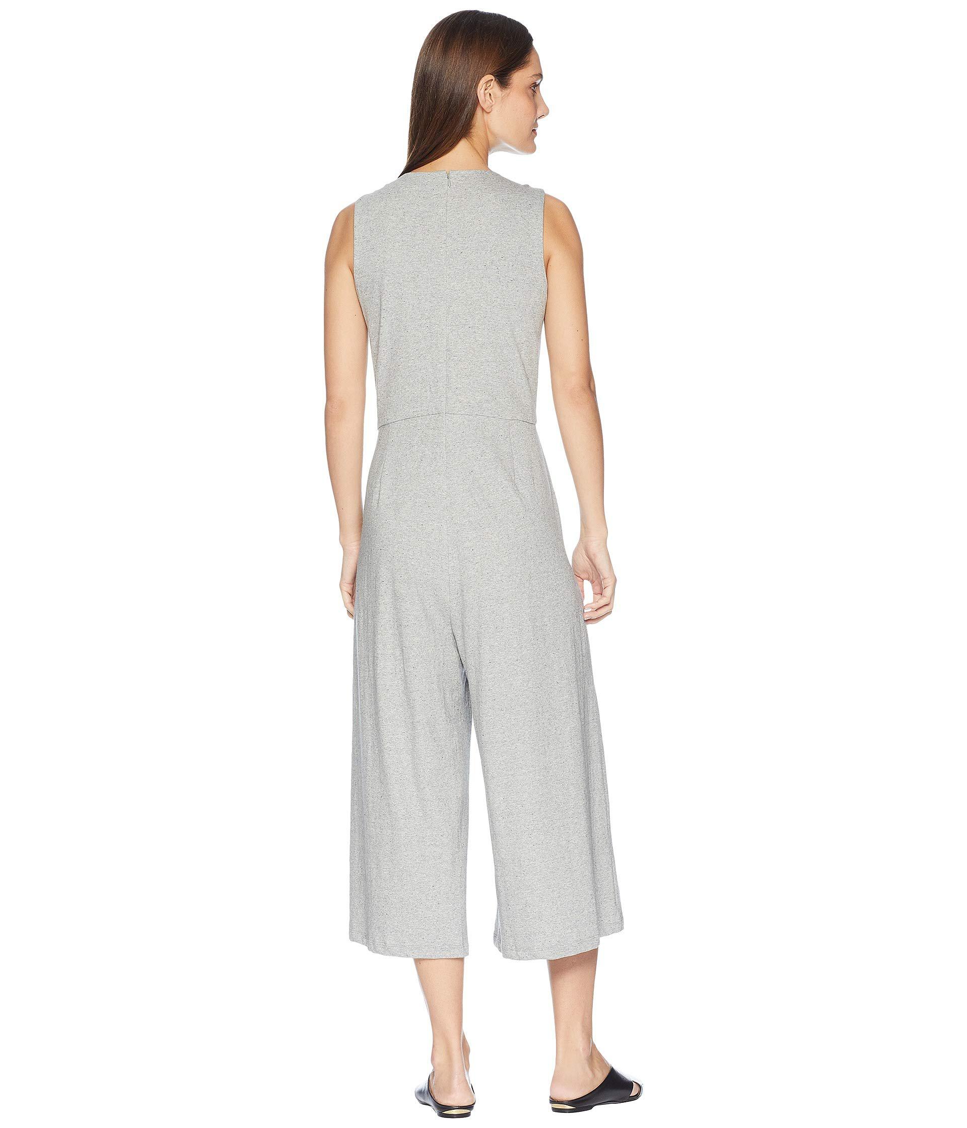 eileen fisher speckled organic cotton jumpsuit