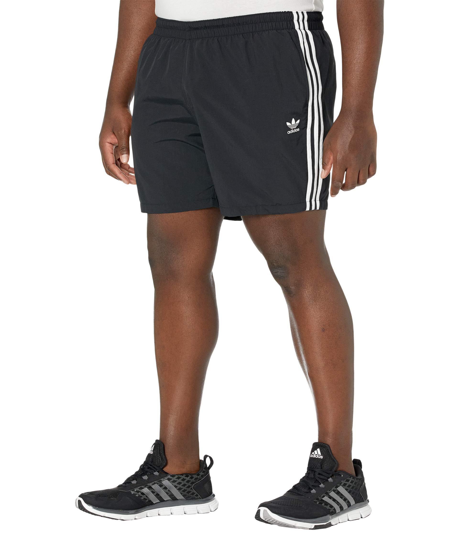 adidas 3 stripes swim shorts