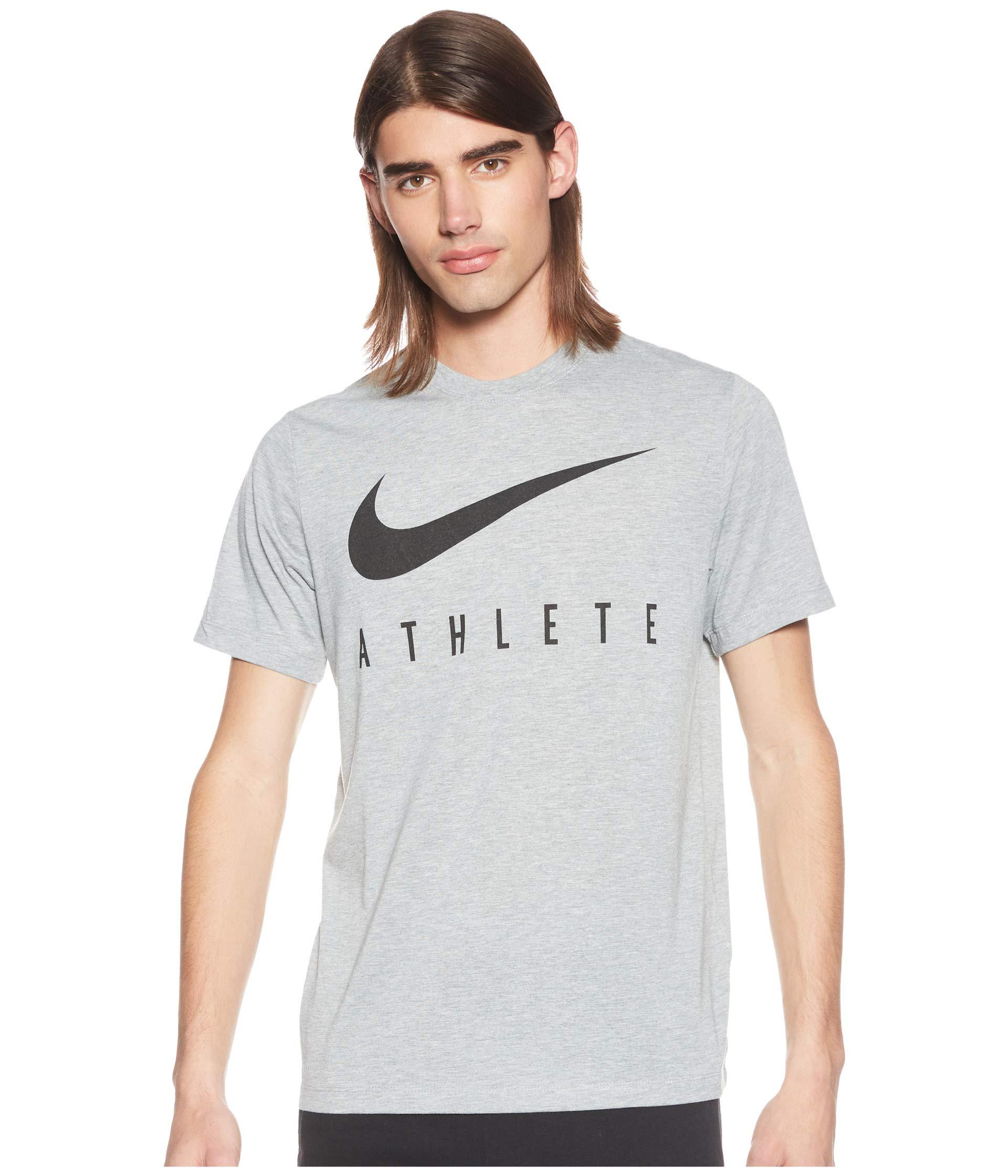 Nike Athlete T-shirt in Gray for Men | Lyst