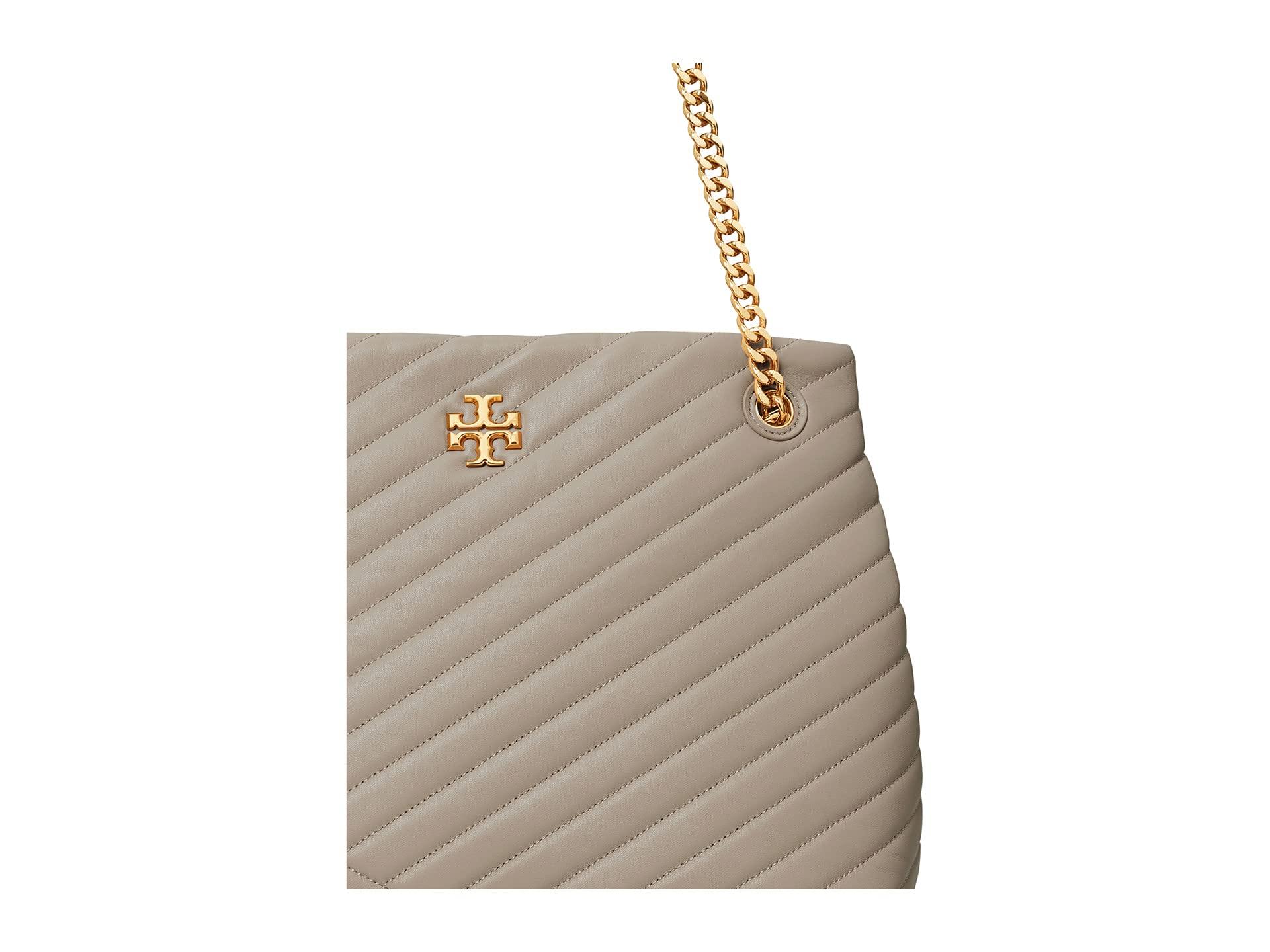 5209 TORY BURCH Kira Chevron Tote Bag TOASTED PECAN