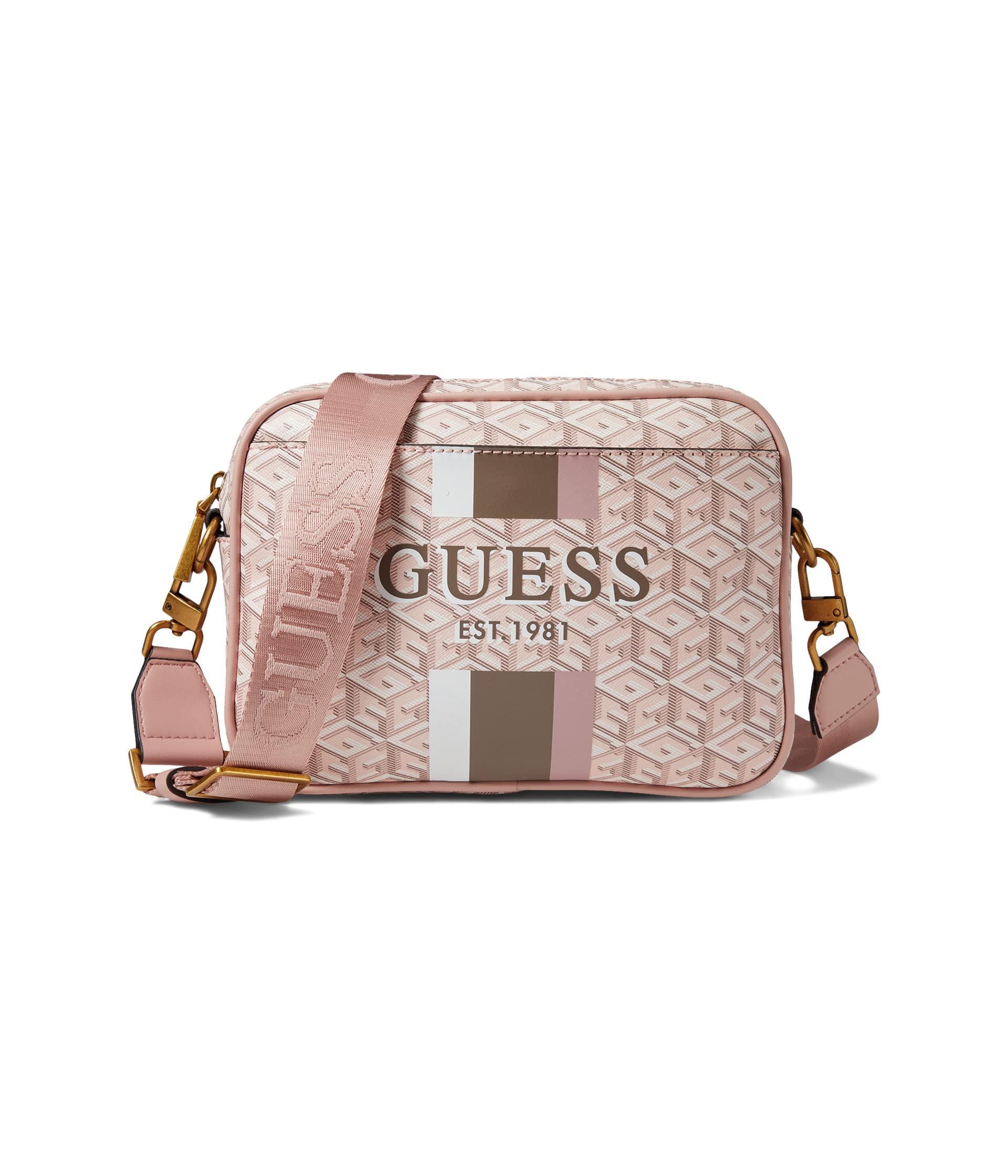 GUESS LUXE Leather Handbag - Shoulder Bag Vicky, Pink : : Shoes &  Handbags