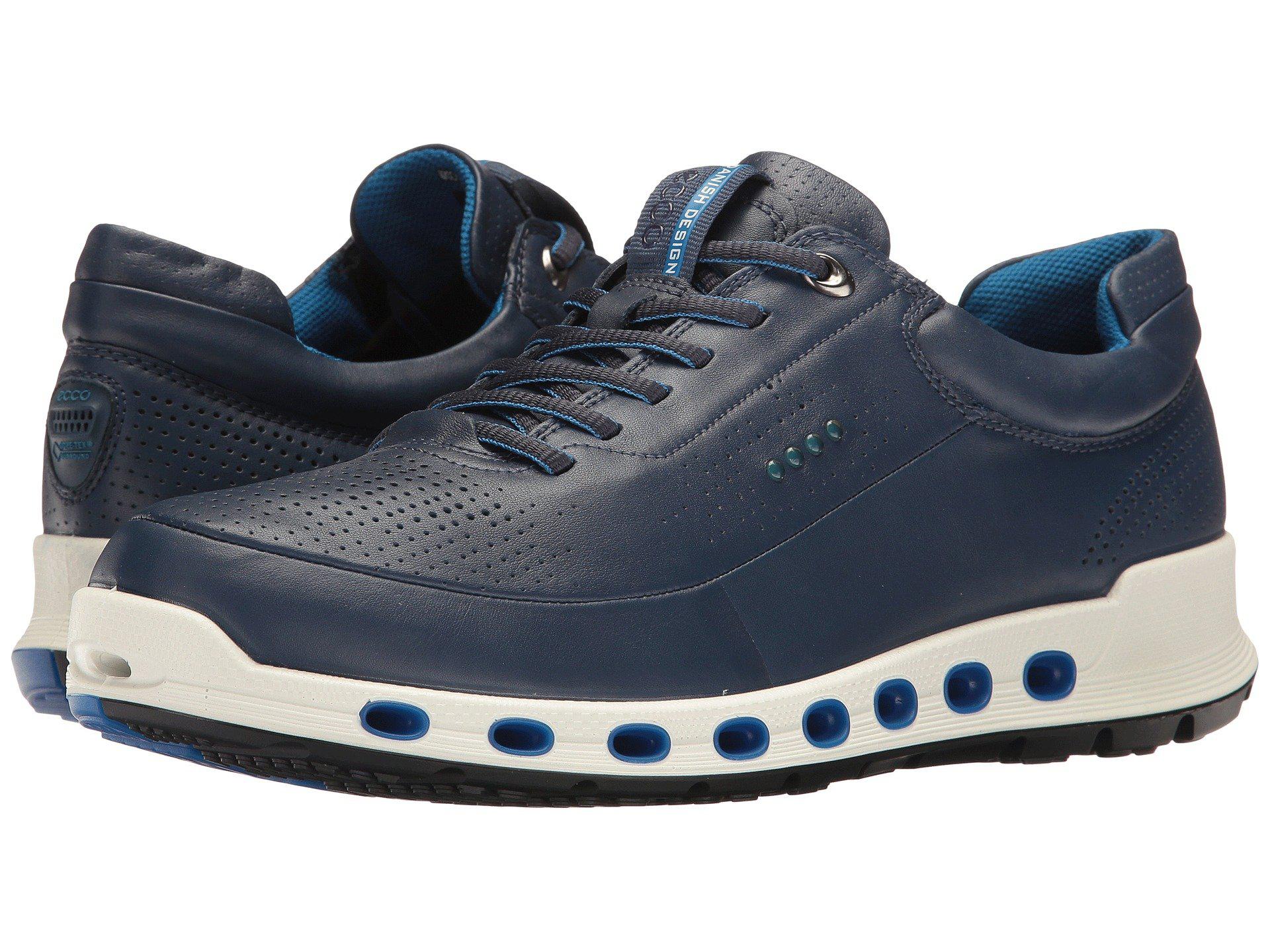 Ecco Cool 2.0 Leather Gore-tex Fashion Sneaker in Blue for Men | Lyst