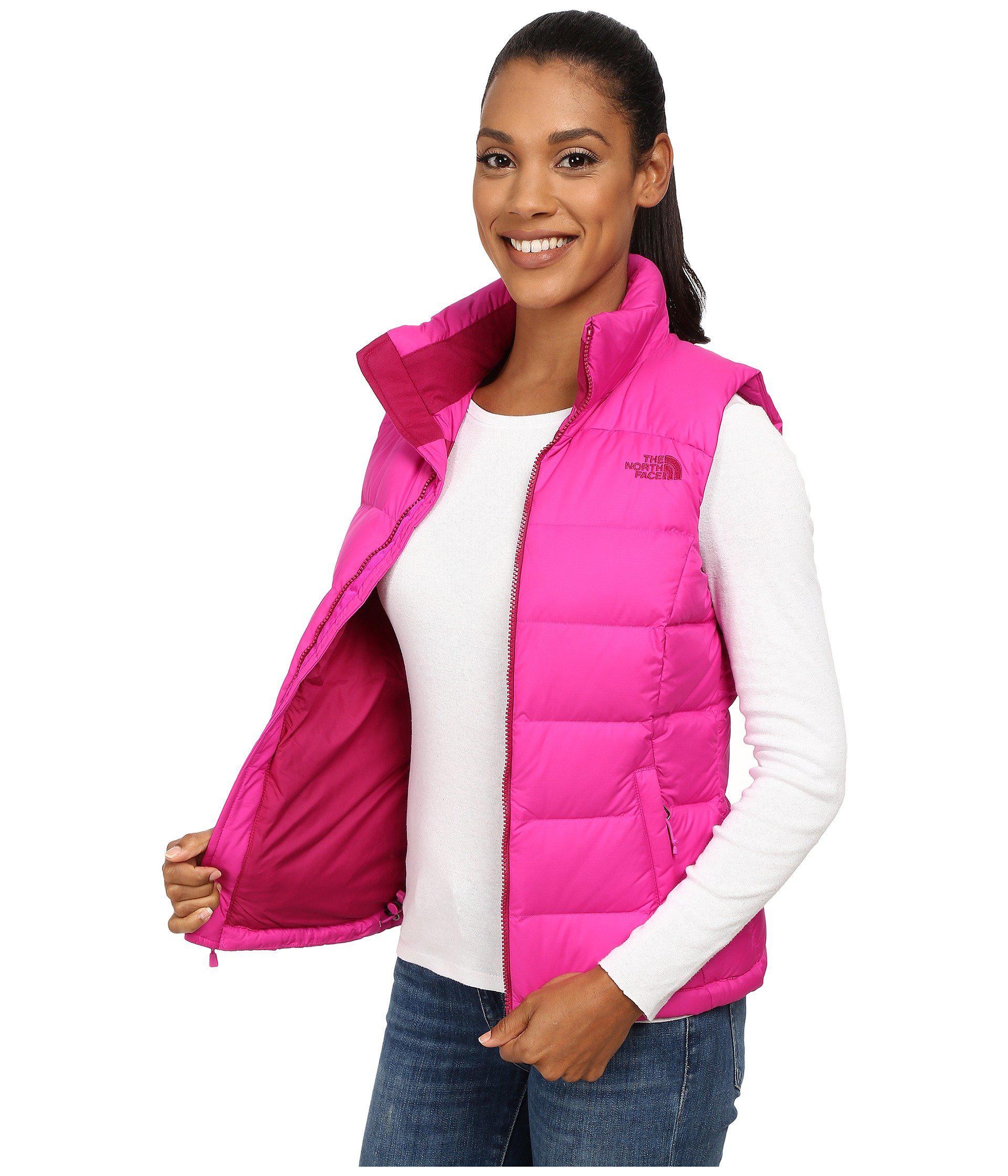 hot pink north face jacket women's