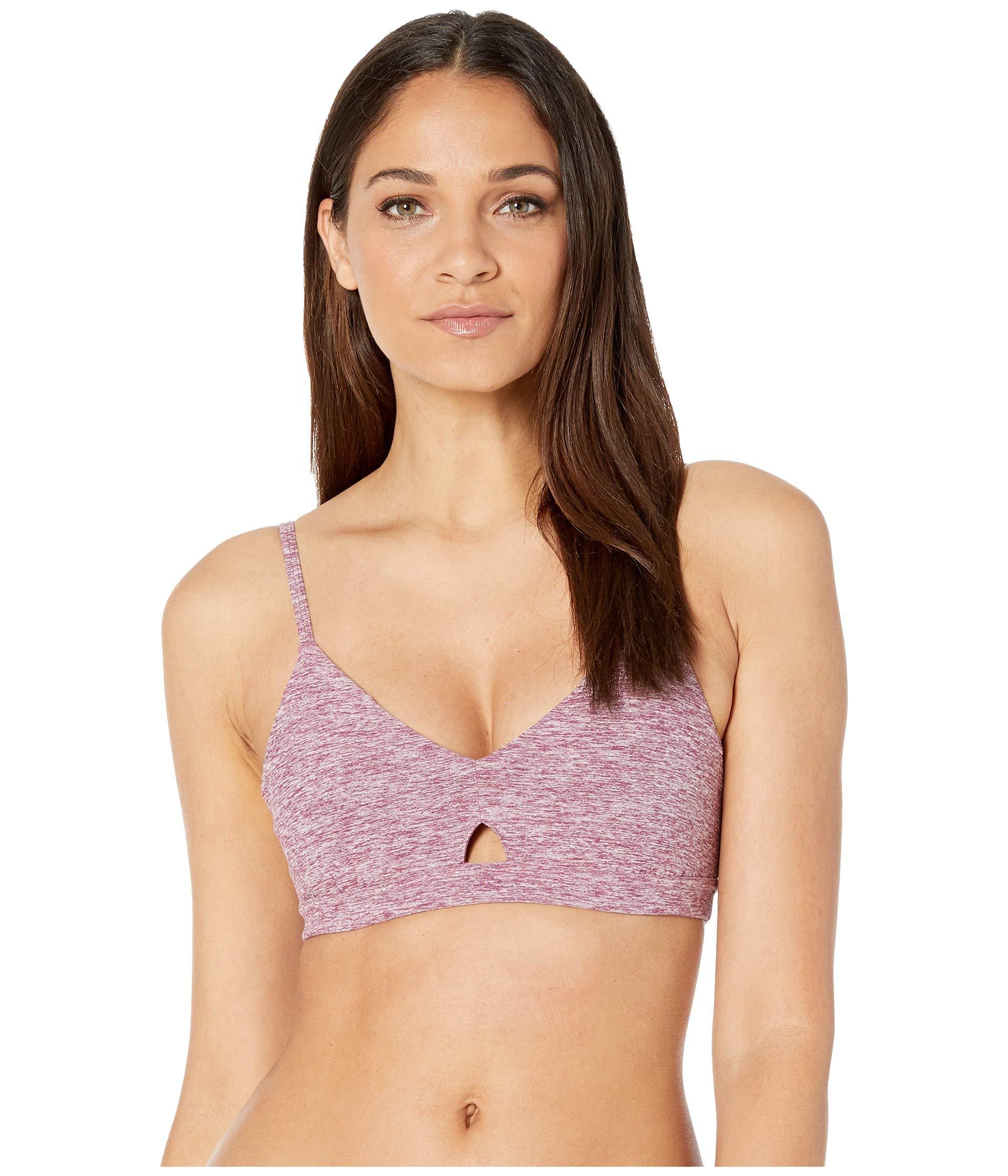 Alo Yoga Synthetic Lounge Bra in Pink Lyst