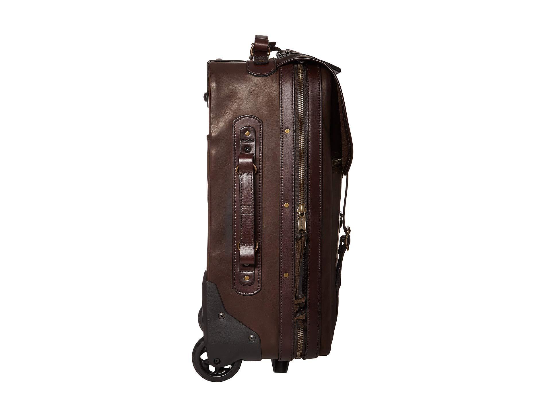 brown carry on luggage